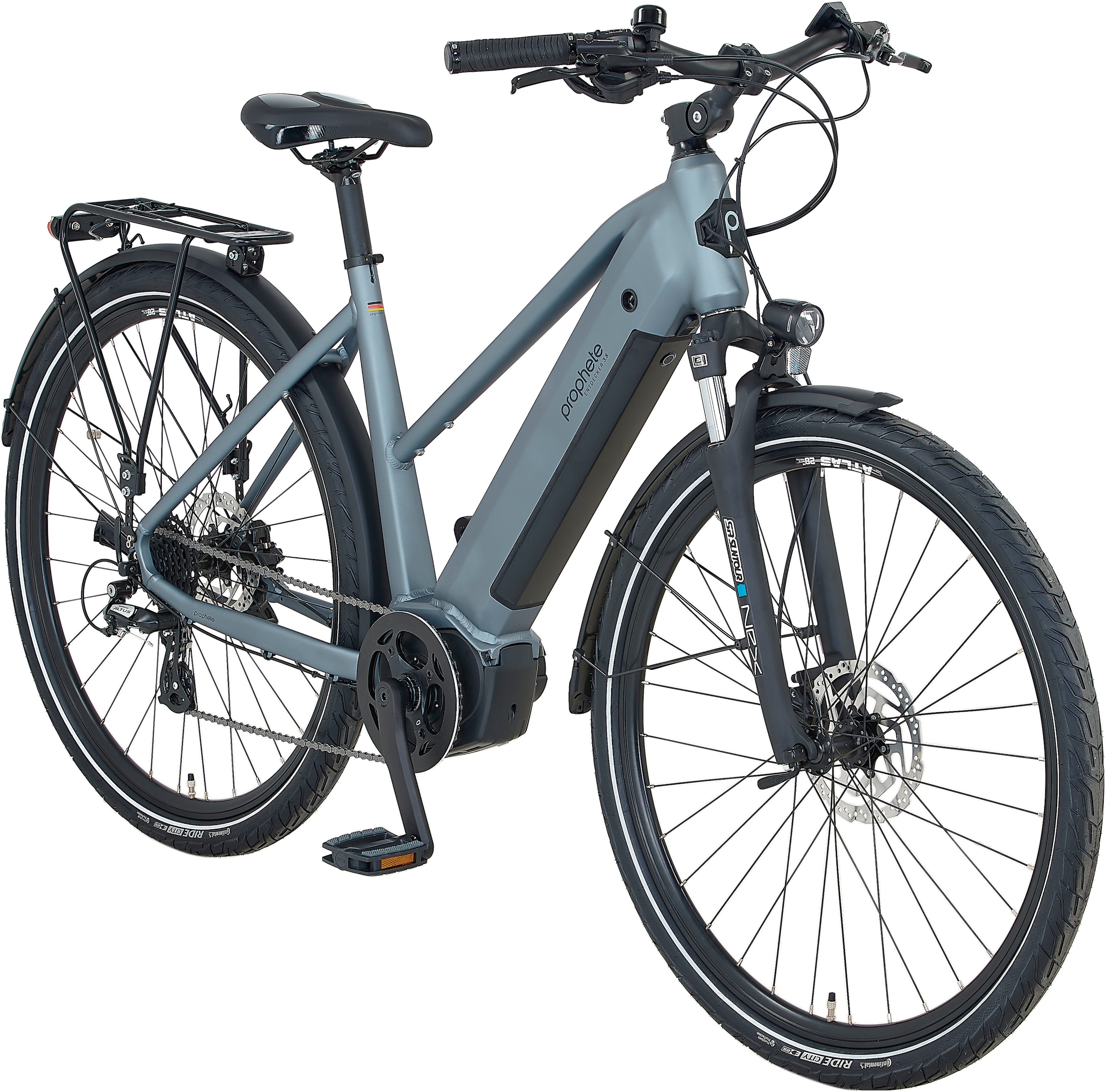 Prophete E-Bike »Prophete E-Bike Entdecker 3.8«, 8 Gang, Shimano, Altus, Mittelmotor 250 W, Pedelec