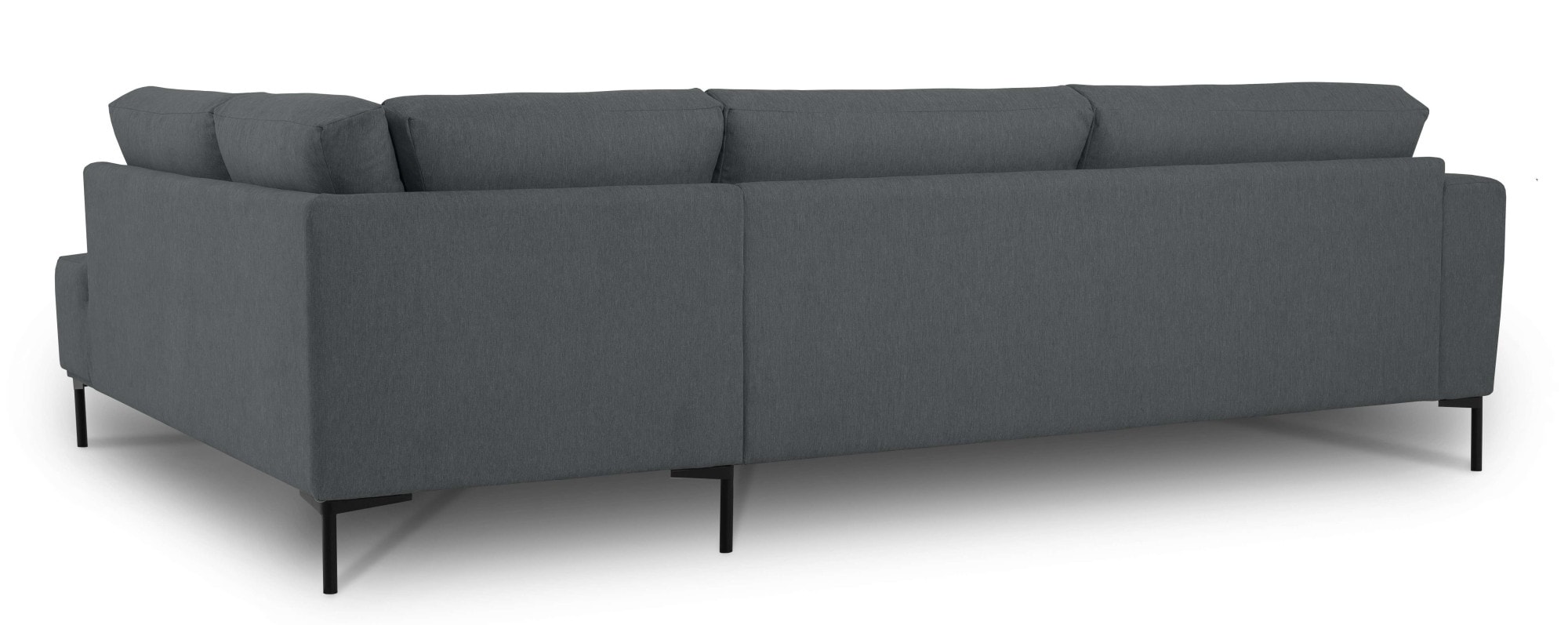 OTTO home Ecksofa »Melby« Breite 275 cm, in einem weichen Struktur Stoff, lose Rückenkissen