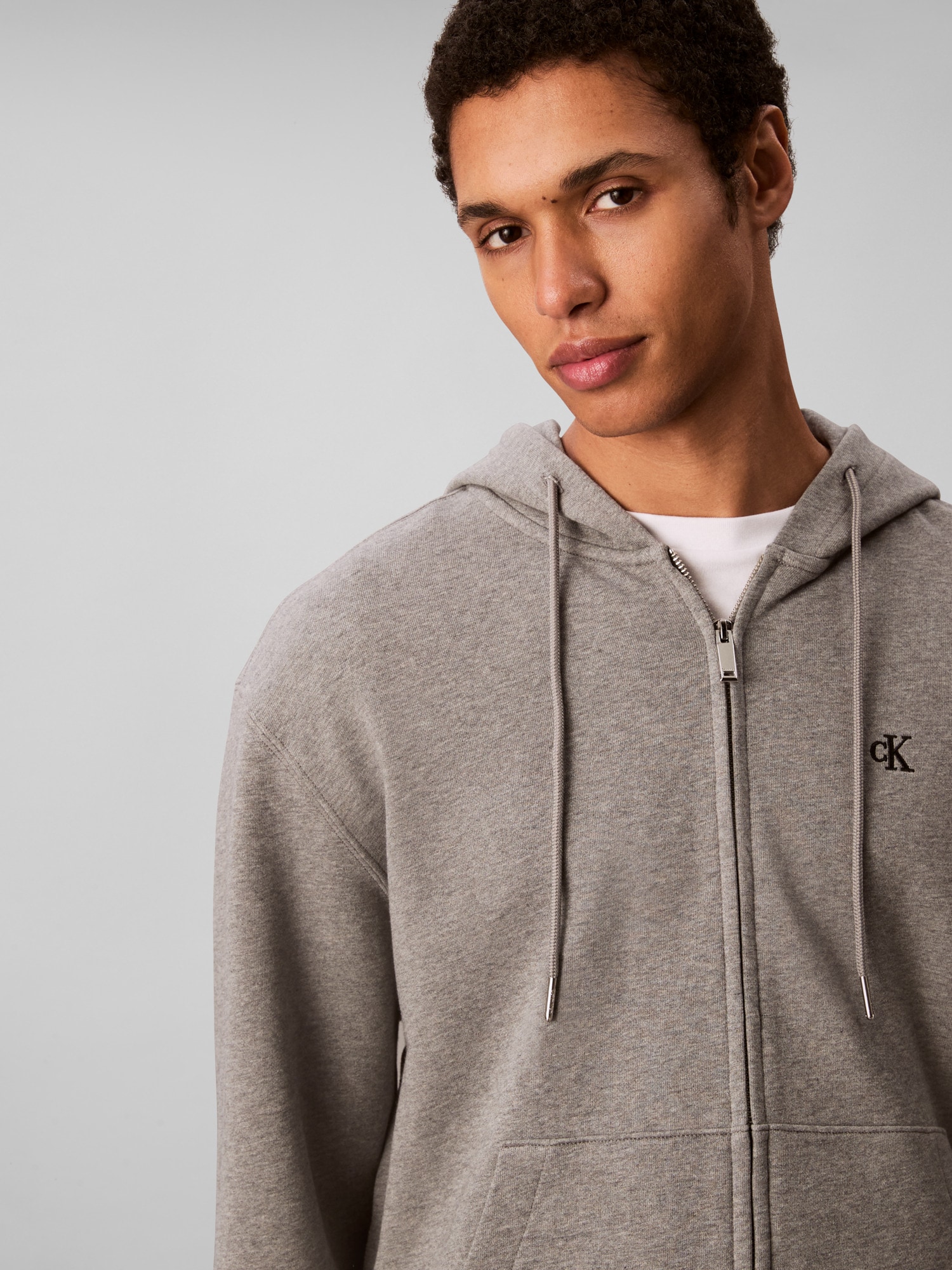 Calvin Klein Jeans Kapuzensweatshirt »LS EU 350TERRY MONOGRAM FZ HOODI«, Mit Rundhalsausschnitt, regular fit