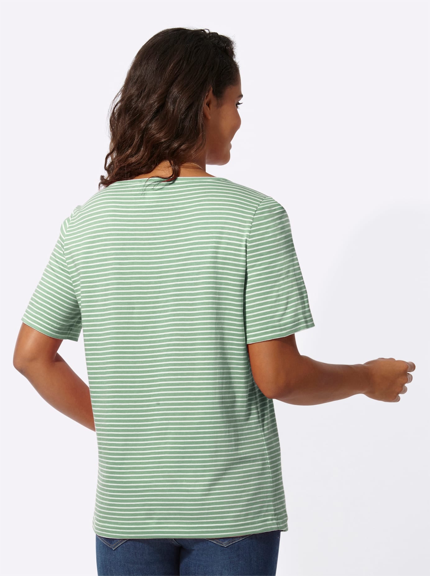 Casual Looks Kurzarmshirt »Ringelshirt« 1 Stk. tlg.