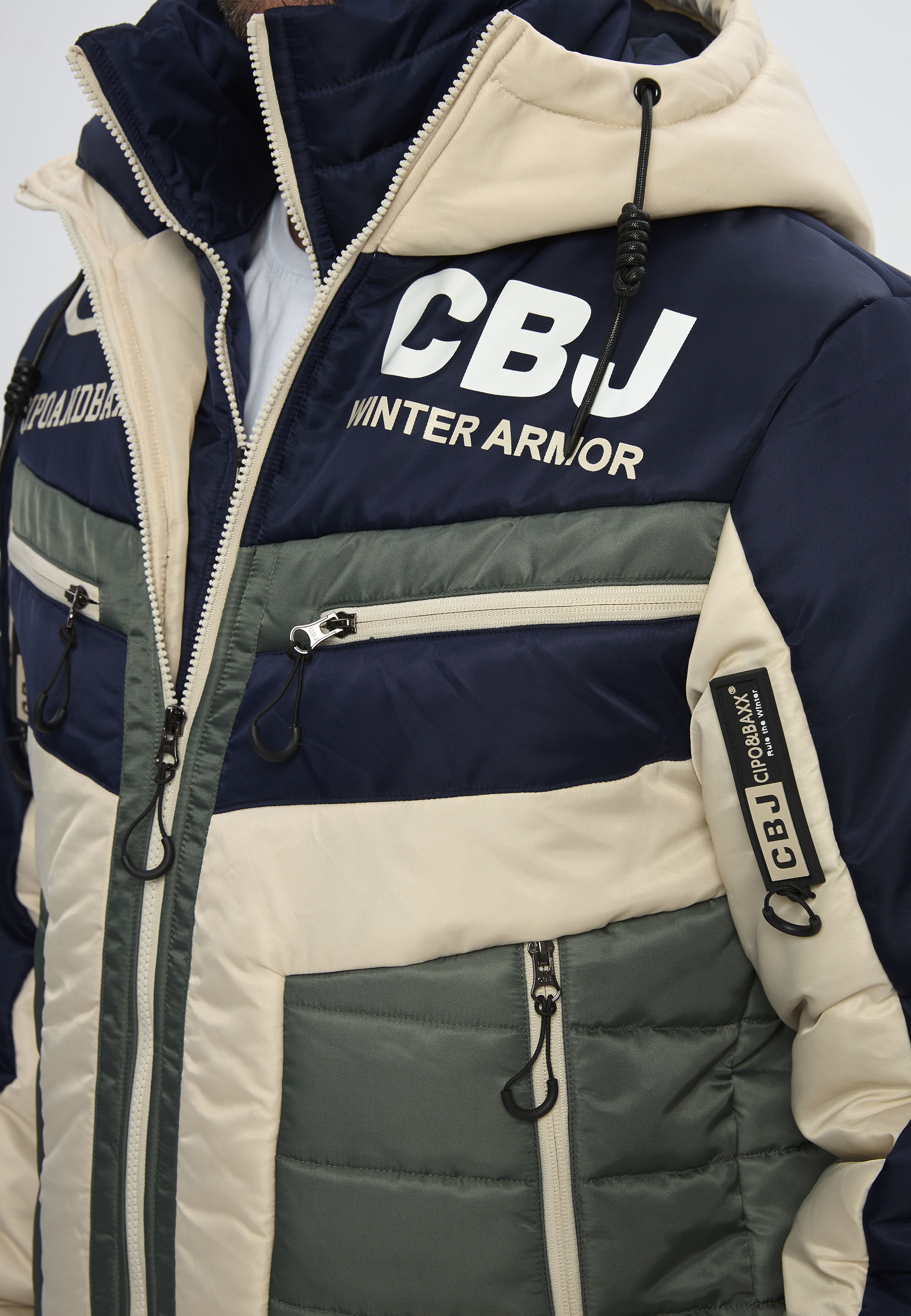 Cipo & Baxx Winterjacke »Winterjacke CM234« mit Kapuze