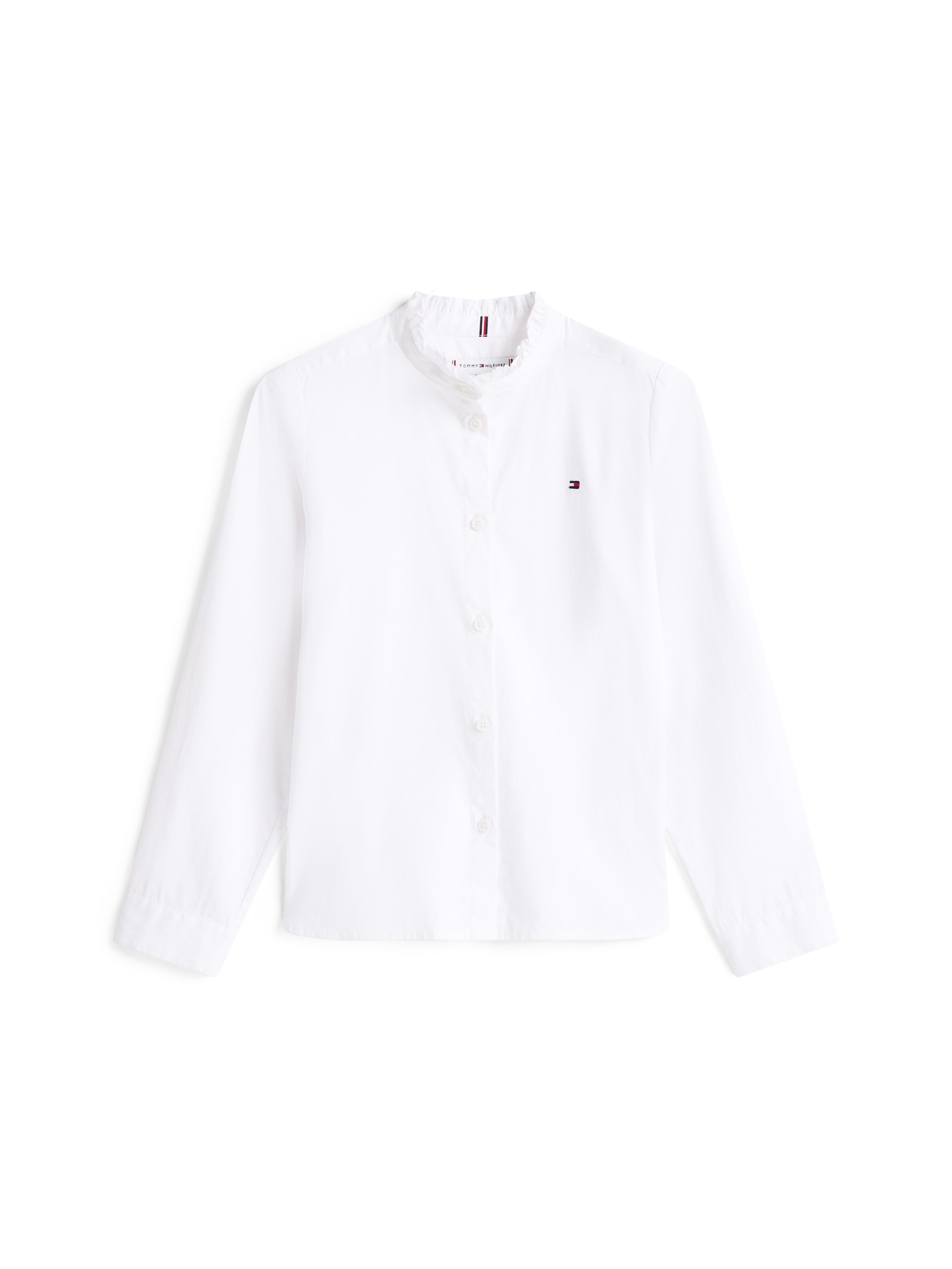 Tommy Hilfiger Langarmbluse »RUFFLE COLLAR BLOUSE LS«, Kinder bis 16 Jahre