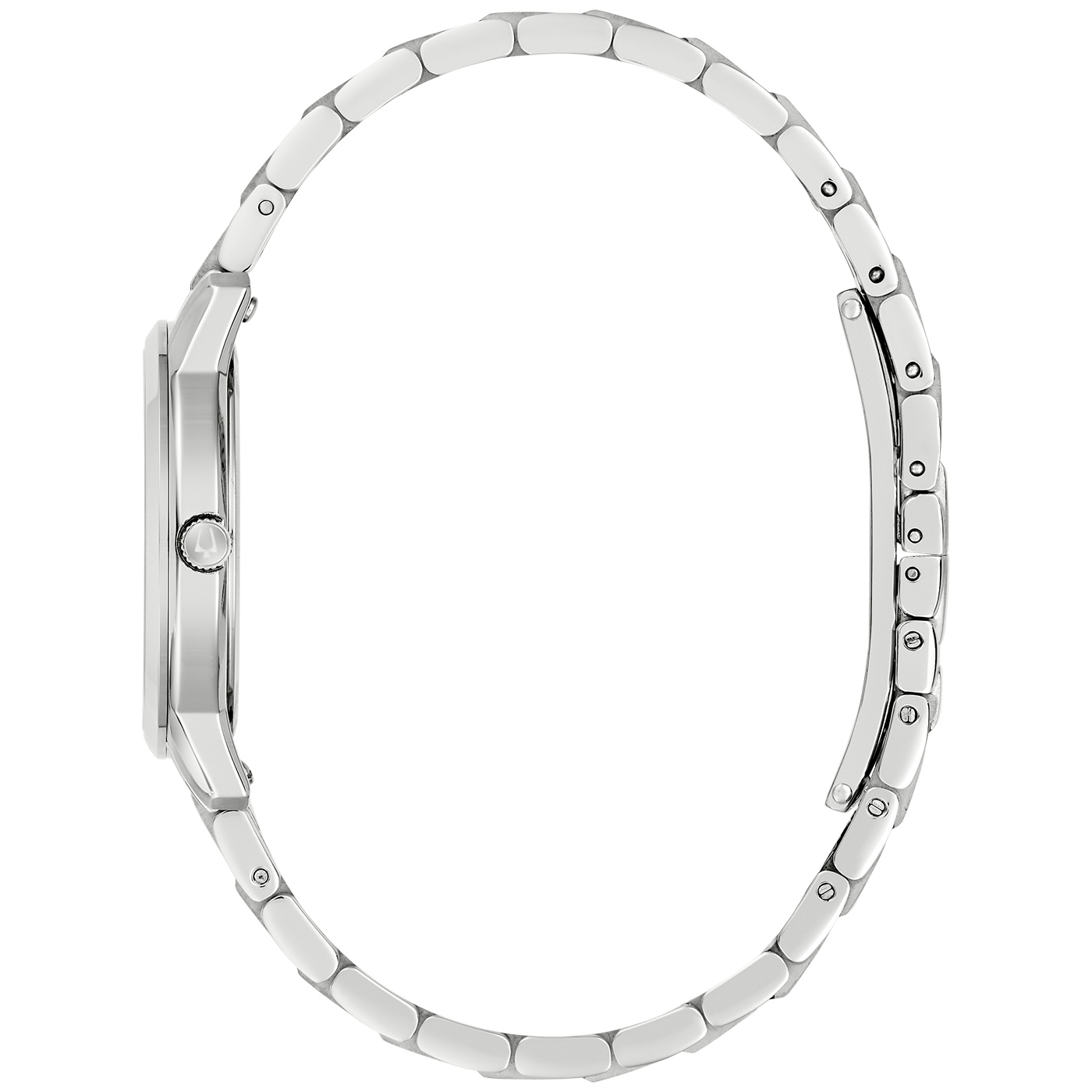 Bulova Quarzuhr »Sutton« Armbanduhr, Damenuhr, Edelstahlarmband, analog, Datum