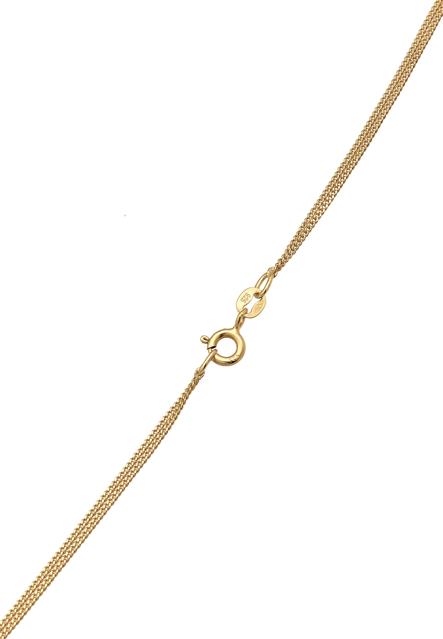 Elli Silberkette »Halskette 2-lagig Layer Zirkonia Solitär 925 Silber«
