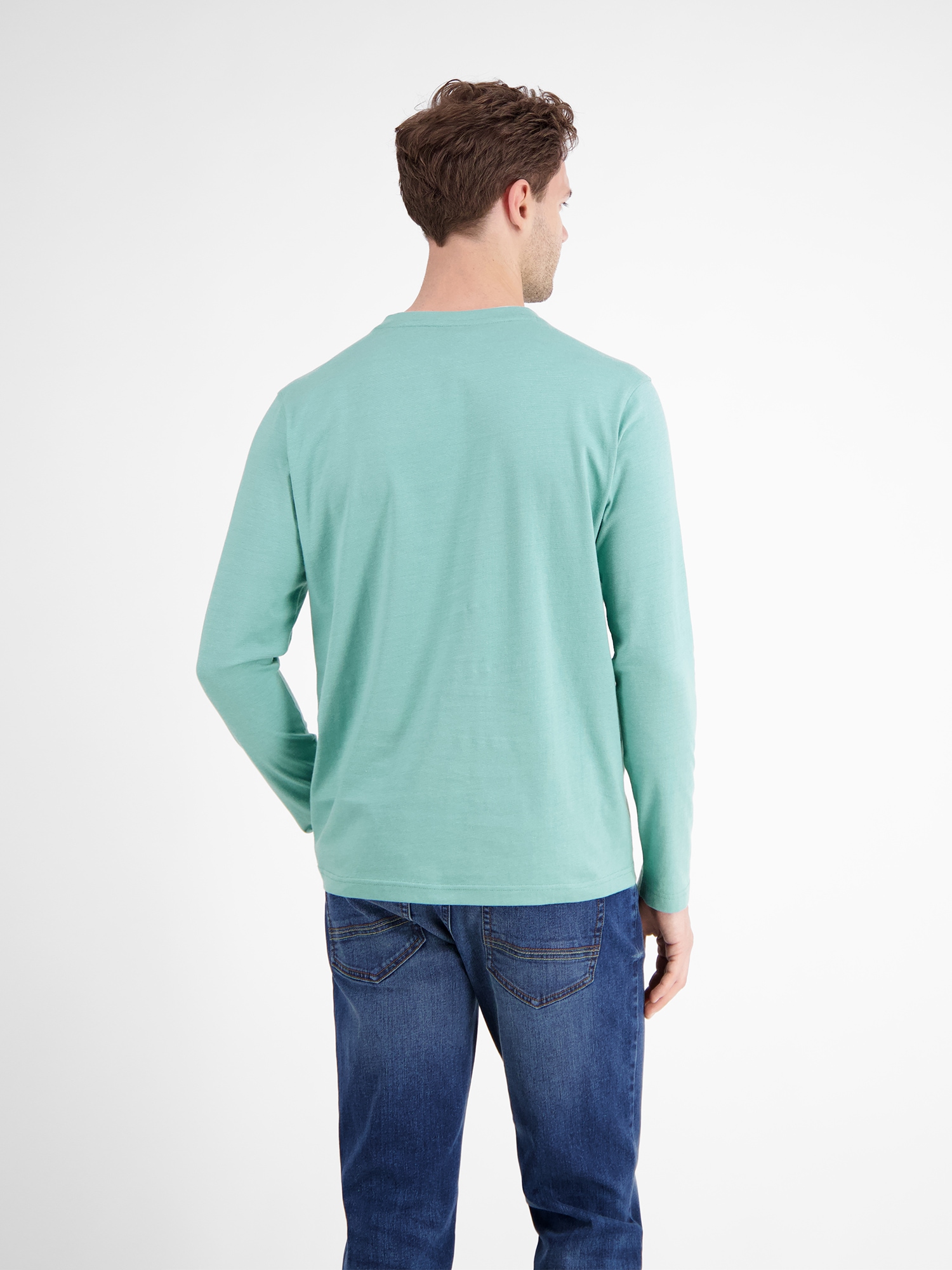 LERROS Sweatshirt »LERROS Serafino-Langarmshirt für Herren«