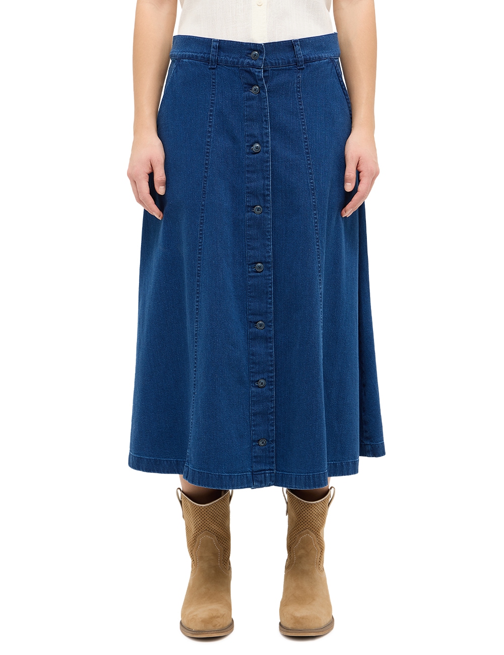 MUSTANG Maxirock »Damen Style Ally Denim Skirt«