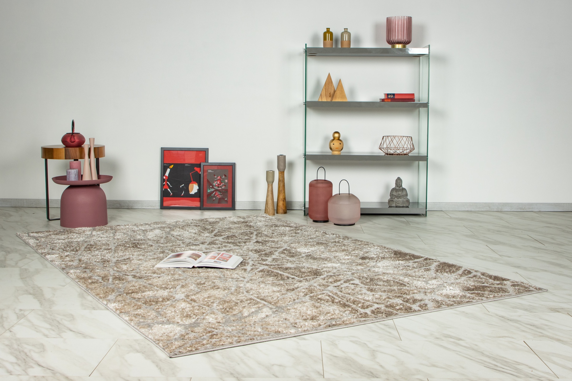 Kayoom Teppich »Catcher 125« rechteckig 11 mm Höhe Kurzflor, Wohnzimmer