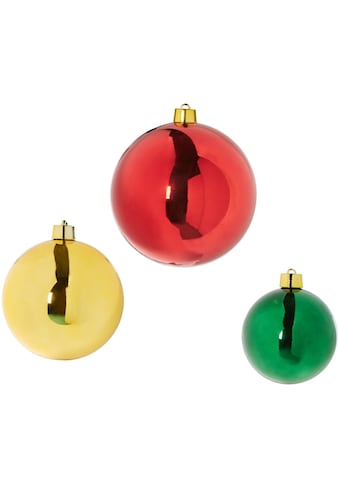 Weihnachtsbaumkugel »XXL-Kugeln«, (3 St.), Ø 20 cm, Ø 25 cm, Ø 30 cm kaufen