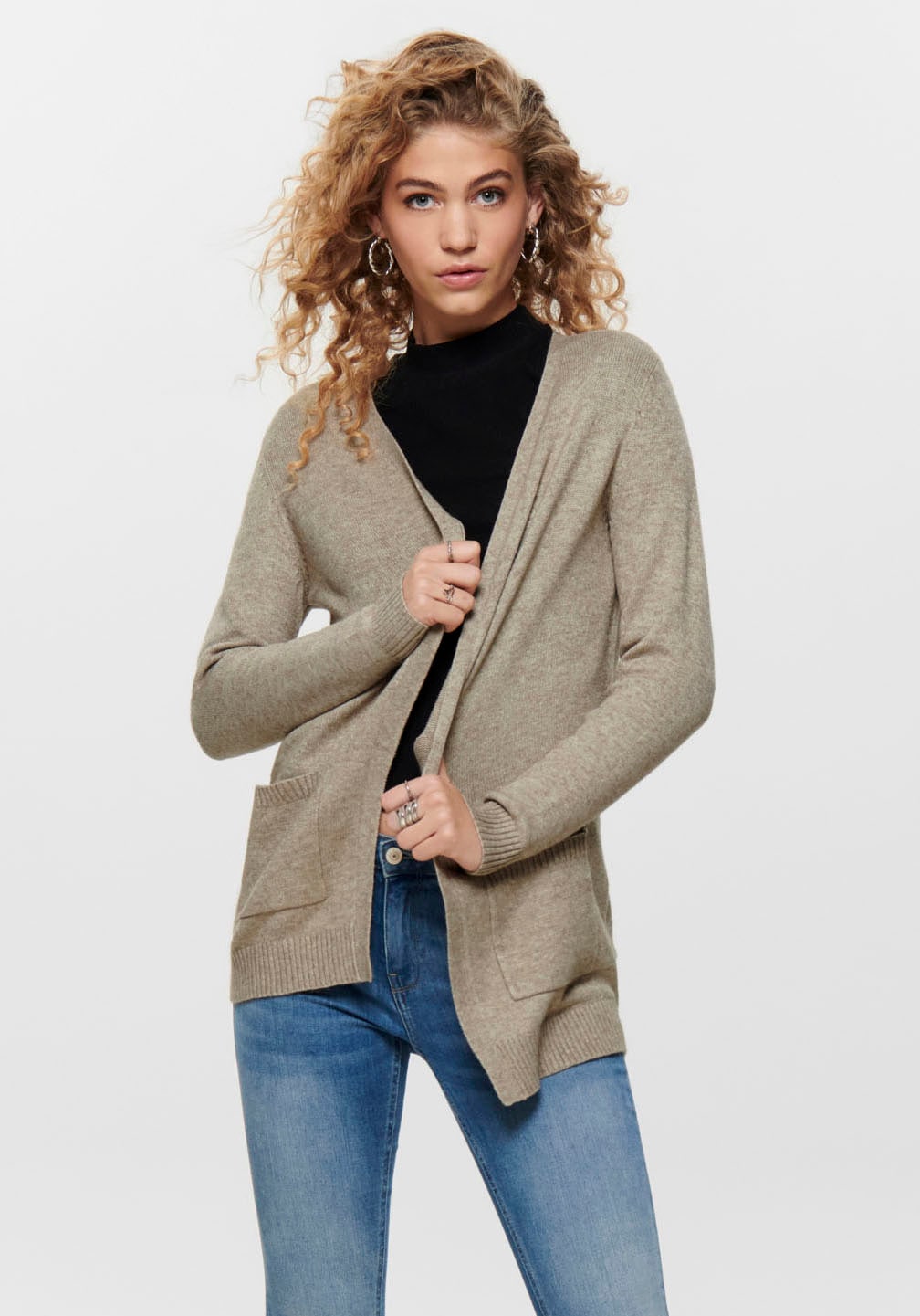 ONLY Strickjacke kaufen melierter in OTTO Optik »ONLLESLY«, bei