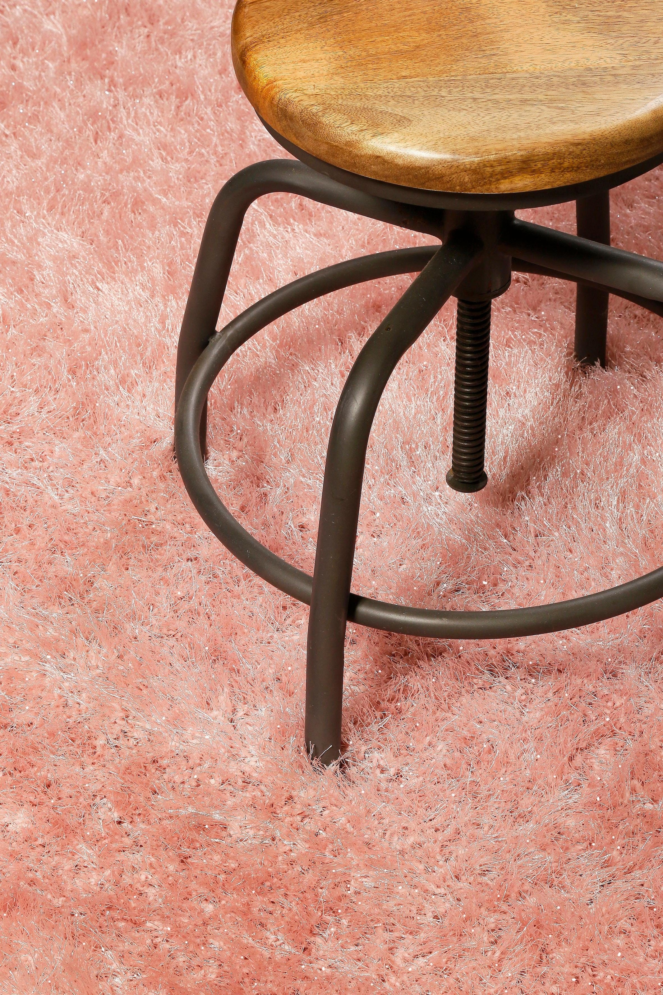 Wecon home Hochflor-Teppich »Shiny Touch«, rechteckig, 70 mm Höhe, Glanzgarn, Wohnzimmer