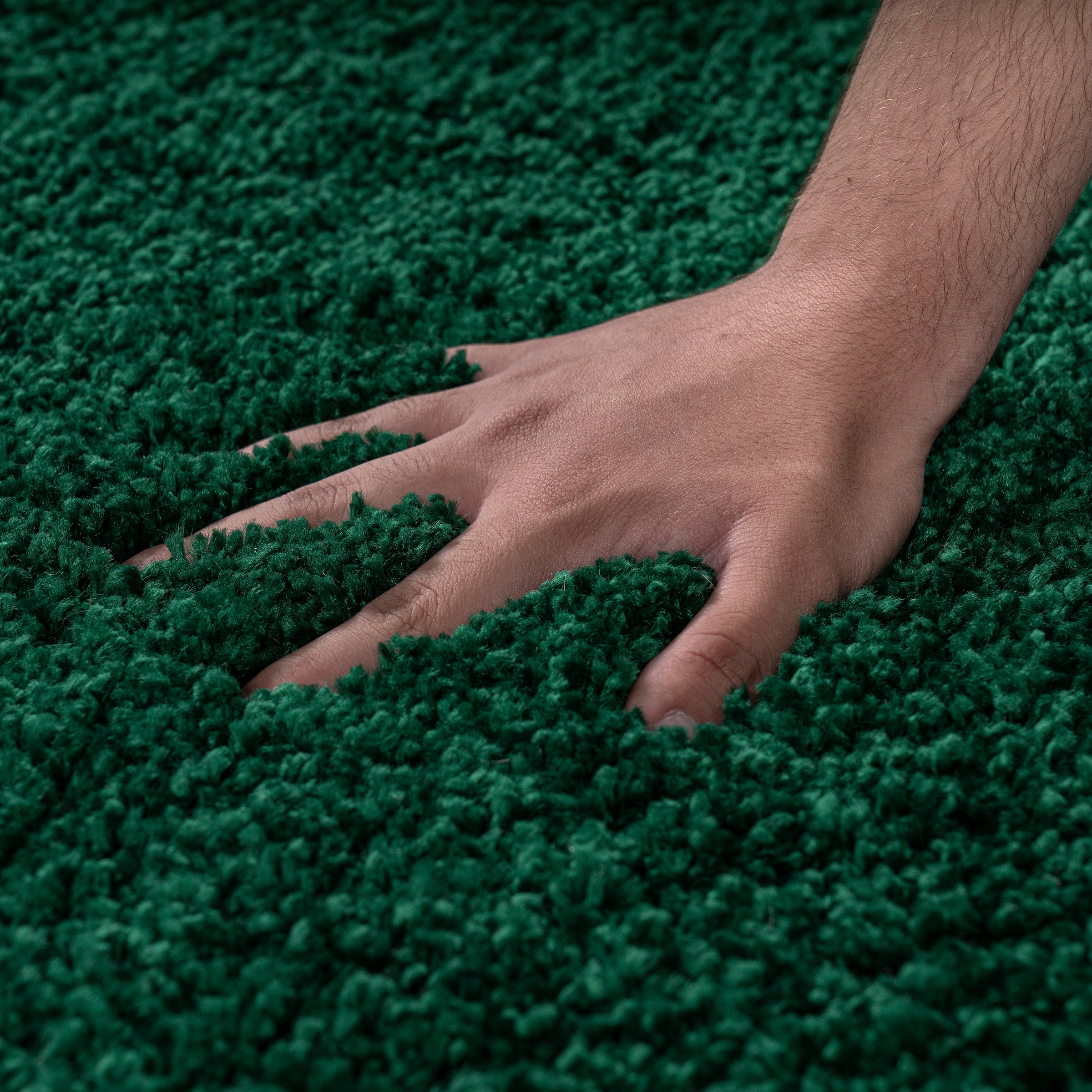 my home Läufer »Viva« rechteckig 45 mm Höhe Läufer, Brücke, Uni-Farben, einfarbig, besonders weich und kuschelig