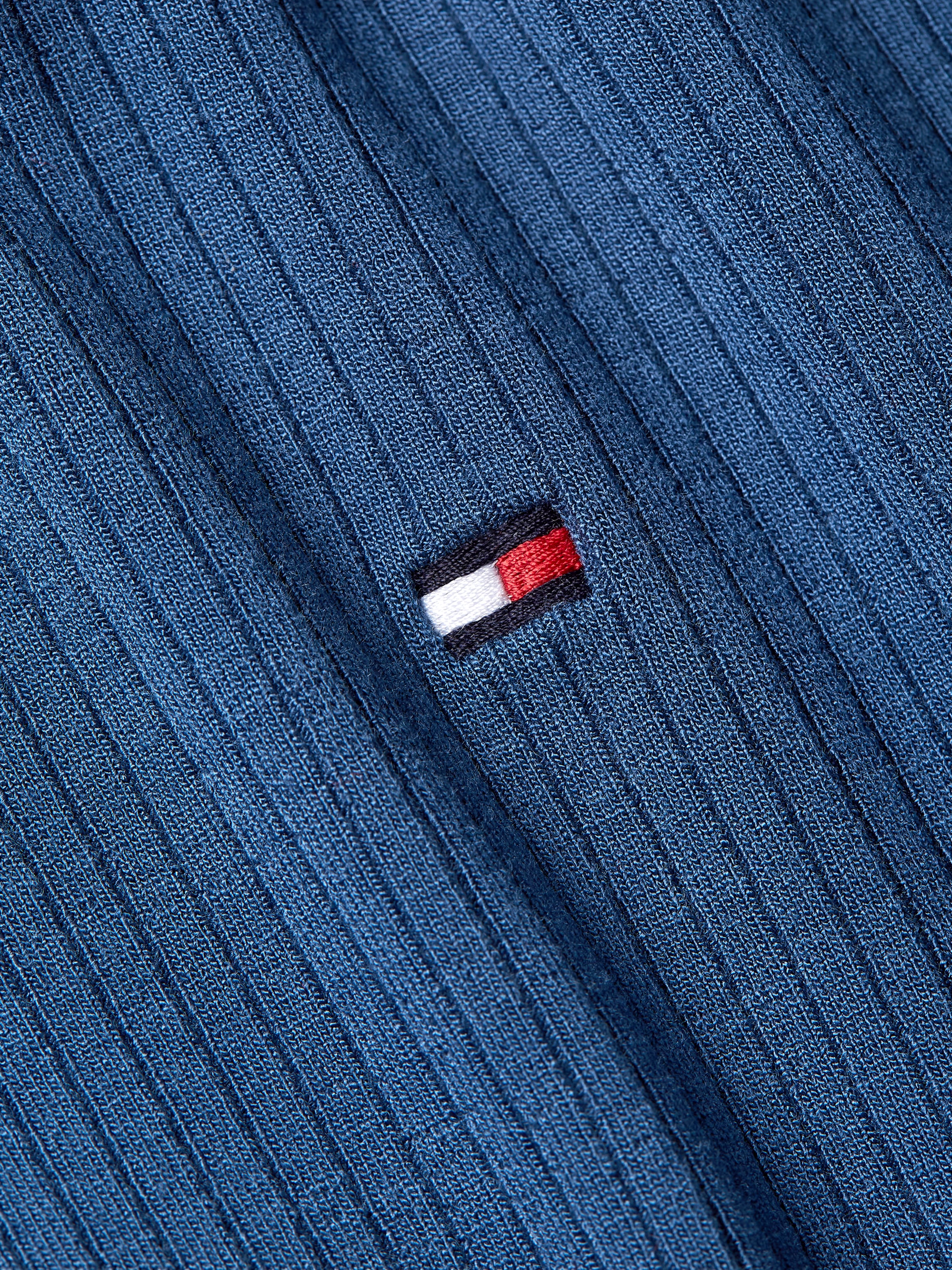 Tommy Hilfiger Langarmshirt »SLIM 5X2 RIB O-NK LS«, mit Struktur