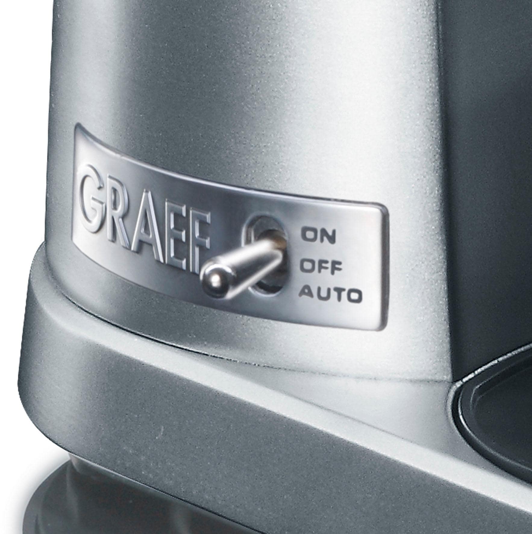Graef Kaffeemühle »CM 800, silber« 120 W Kegelmahlwerk 350 gBohnenbehälter