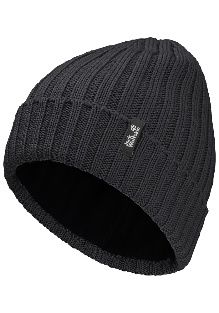 Jack Wolfskin Beanie »RIB KNIT BEANIE« Strickmütze, warm, winddicht