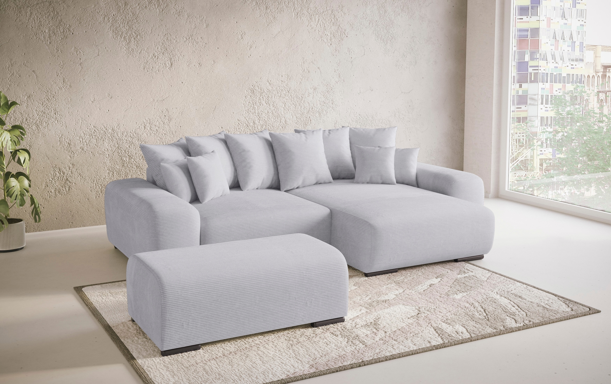 Mr. Couch Polsterecke »Sundance, L-Form«, Dauerschläfer mit Bett, Bettkasten, bis 140 kg belastbar