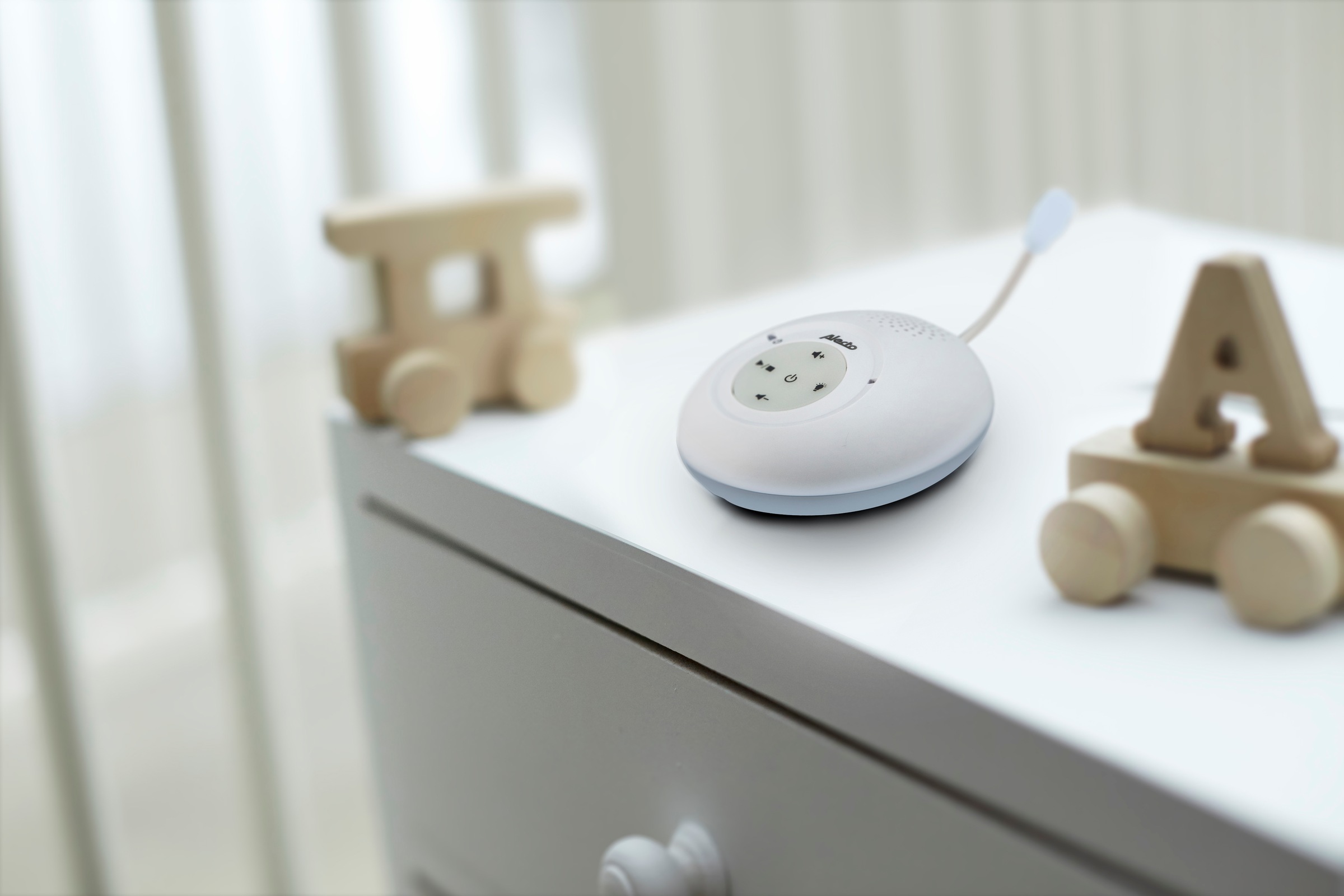 Alecto Babyphone »DBX-112«, (2 tlg.), Nachtlicht, Wiegenlieder und Temperaturanzeige