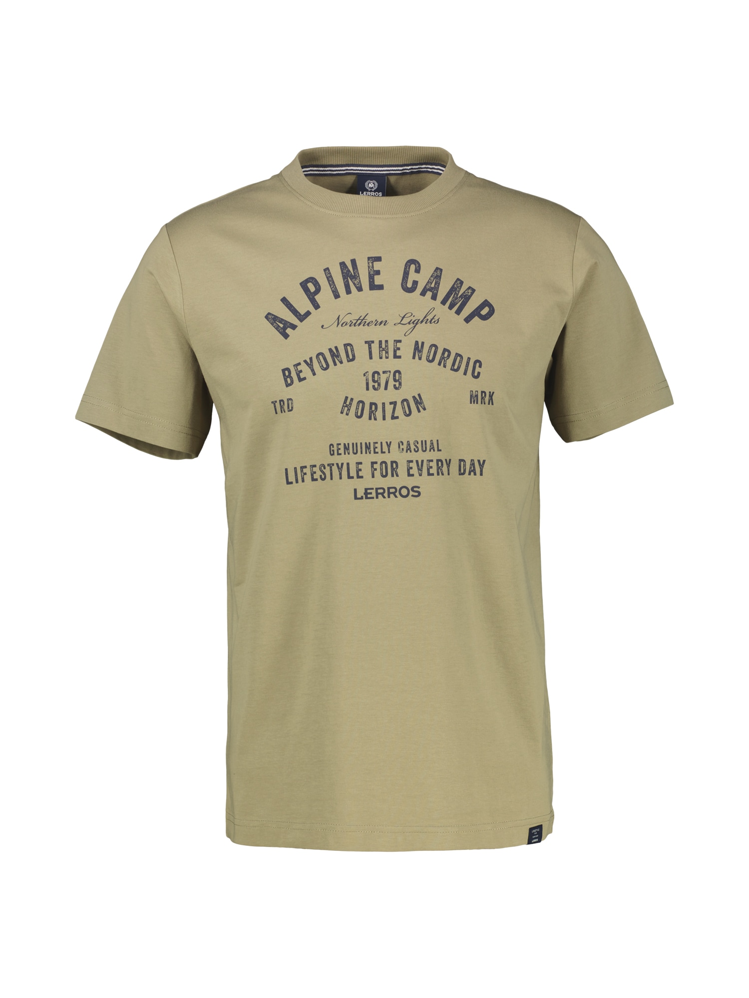 LERROS T-Shirt »T-Shirt mit Outdoorprint in Großen Größen«