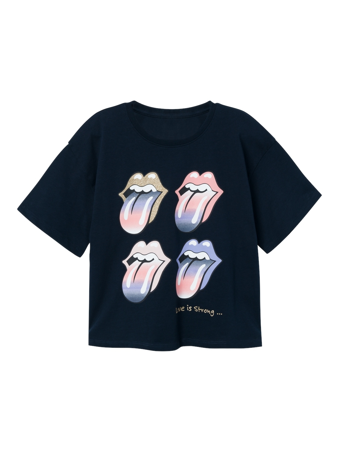 T-Shirt »NKFNARINA ROLLINGSTONES SS TOP NOOS UNV«