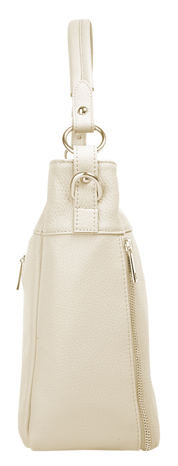 Cluty Henkeltasche, echt Leder, Made in Italy