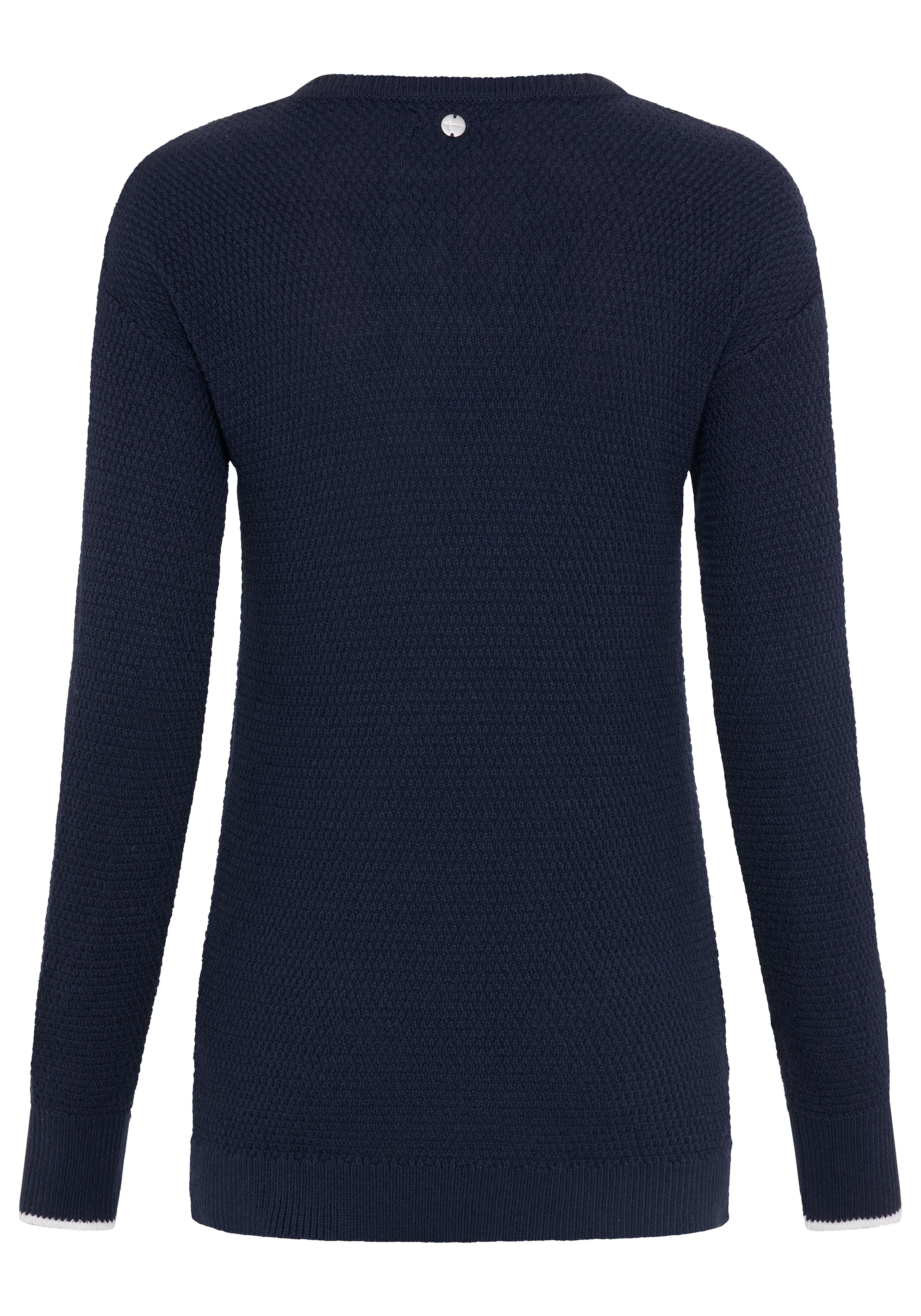 Tamaris Strickpullover »mit dezentem Strickmuster« mit Farbdetails