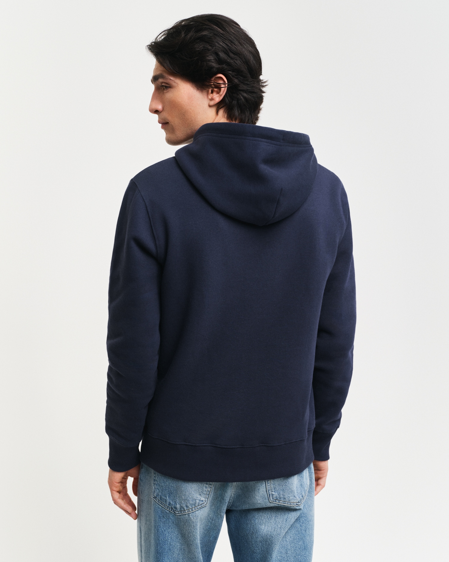 Gant Kapuzensweatjacke »EMBOSSED FULL-ZIP HOODIE«, eine erhabene GANT-Grafikprägung auf der Brust
