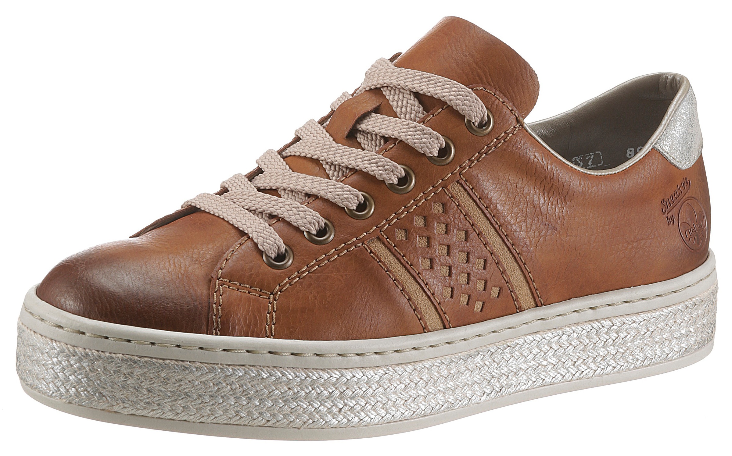 Rieker Plateausneaker, im modernen Used-Look