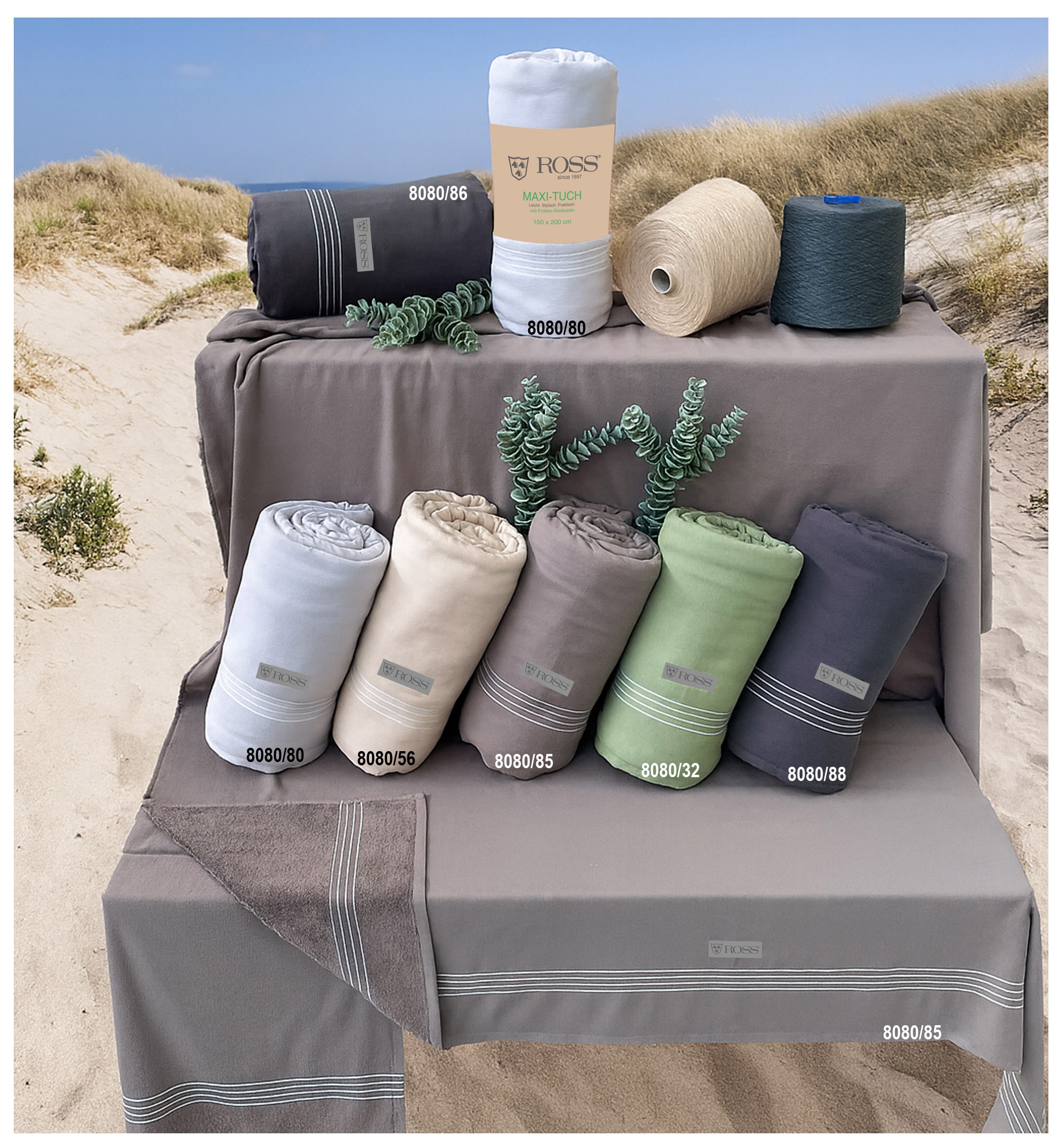 ROSS Hamamtuch »MAXI-Hamamtuch« aus feinster Baumwolle