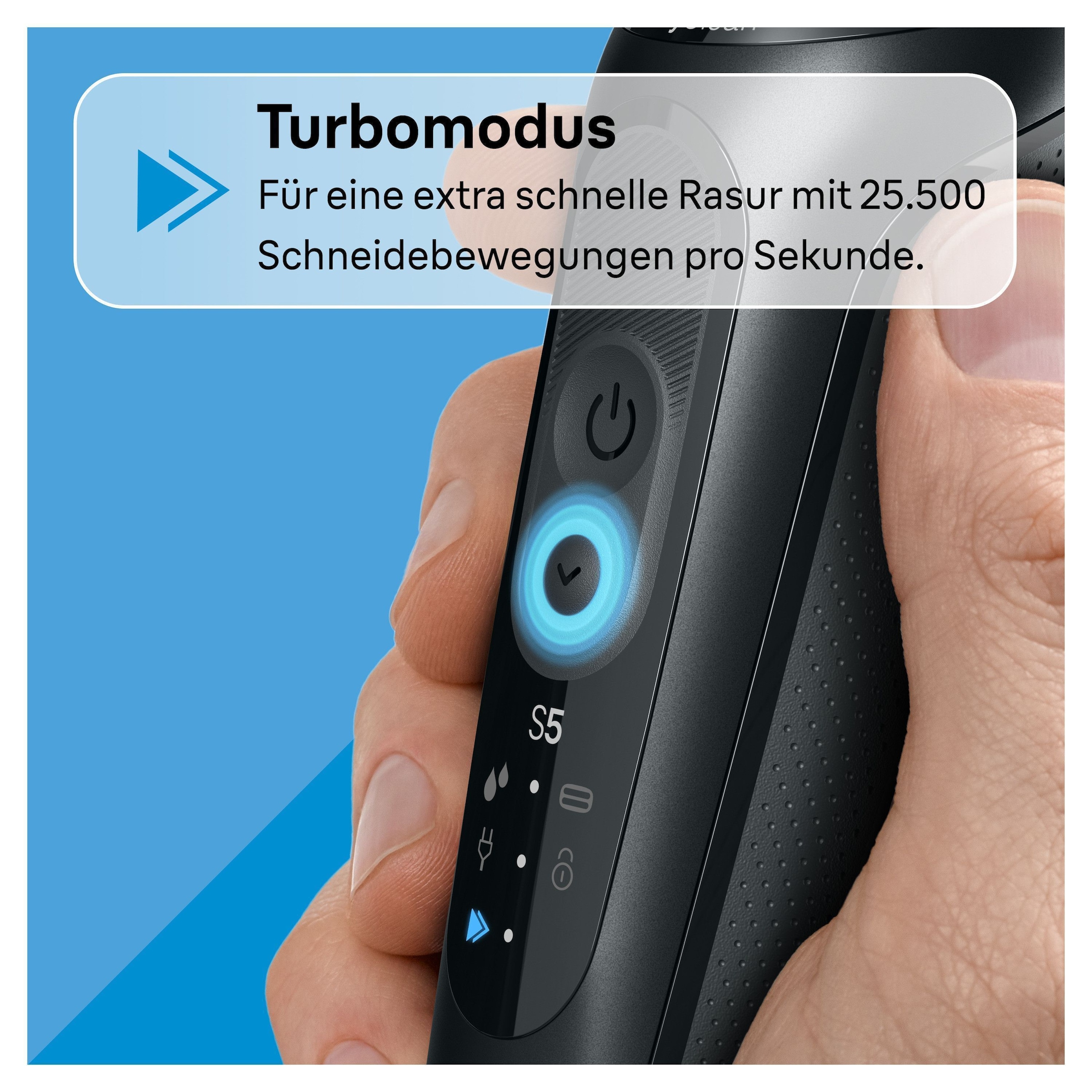 Braun Elektrorasierer »Series 5 52-N7200cc«, Reinigungsstation, Nass- &Trockenrasur, Turbo- & Standard-Modus, mit Reinigungsstation