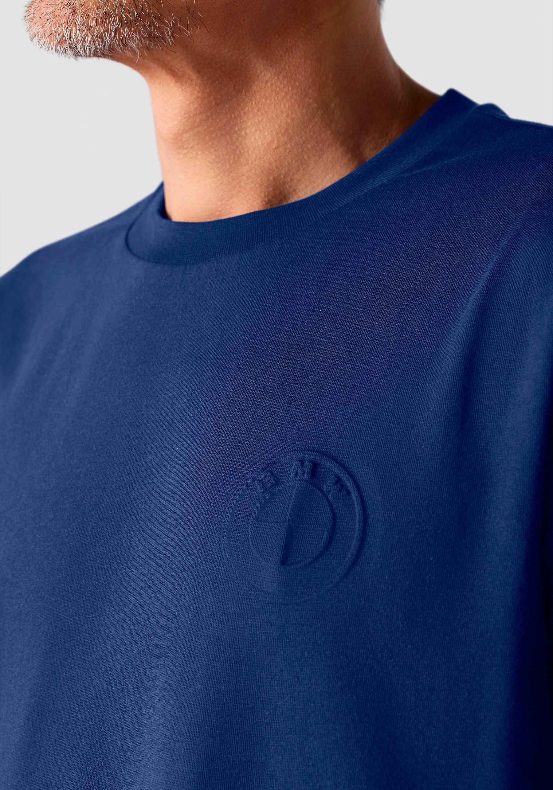 BMW Oversize-Shirt, mit Logostickerei auf Brusthöhe