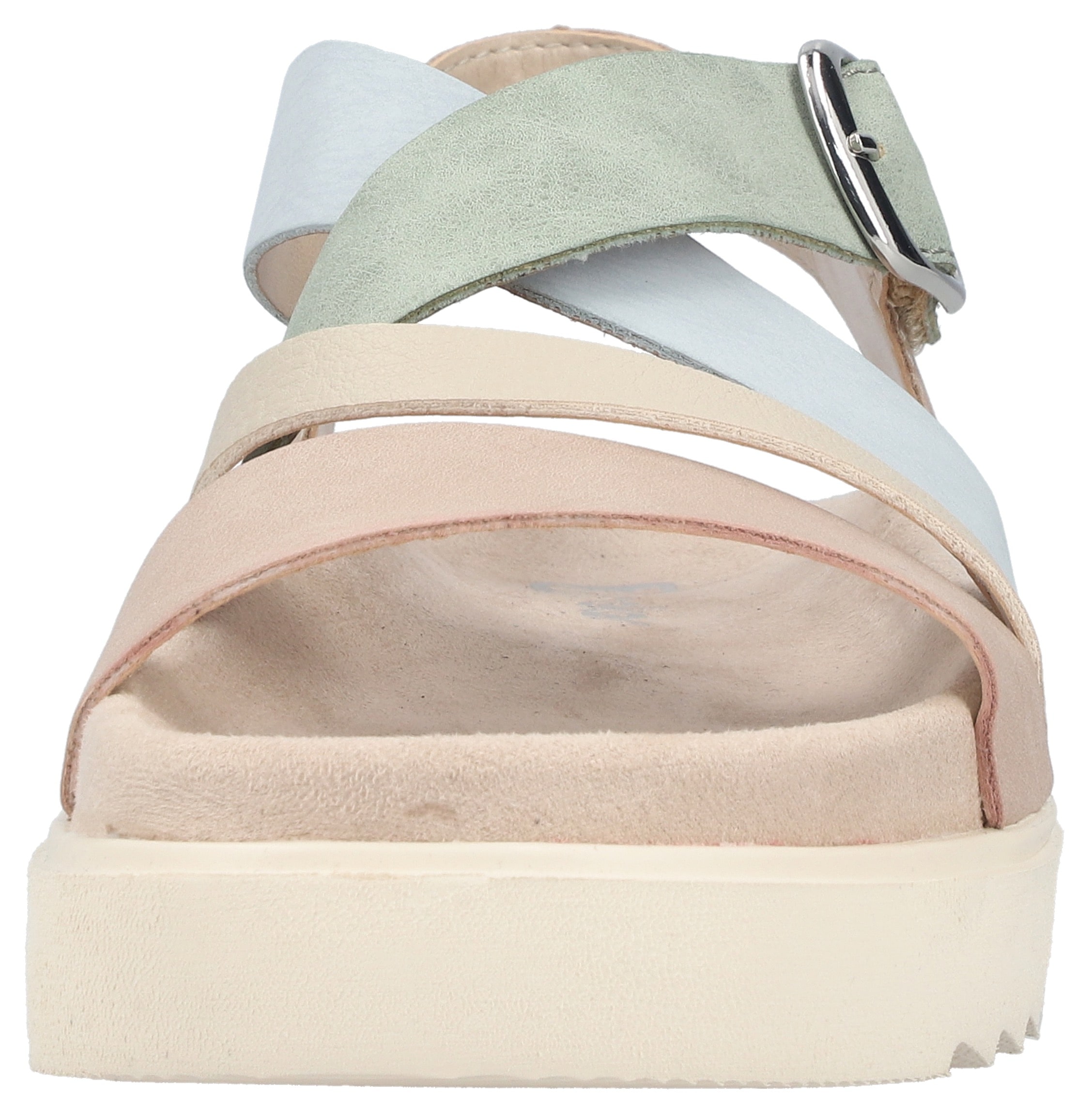 Rieker Plateausandale  Sandalette, Urlaubsschuh, Sommerschuh mit Klett-Riemchen