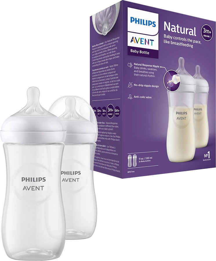 Philips AVENT Babyflasche »Natural dem OTTO bestellen 3. Response bei ab Stück, SCY906/02«, 330ml, Monat 2