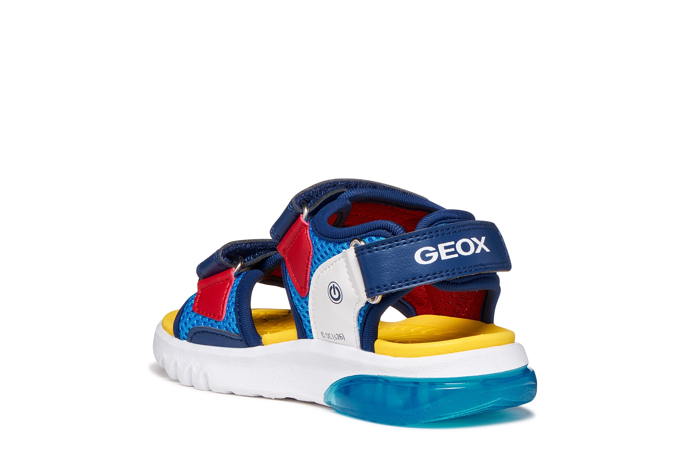 Geox Sandale »J SANDAL CIBERDRON B«  Klettschuh mit Blinkfunktion, Größenschablone zum Download