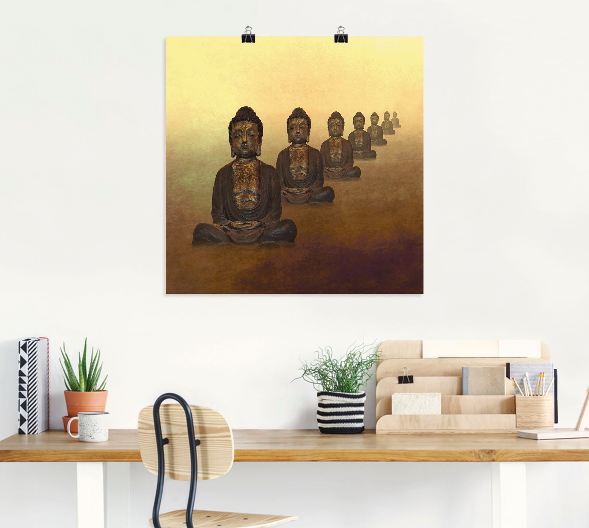 Artland Wandbild »Buddha II«, Religion, (1 St.), als Alubild, Leinwandbild, Wandaufkleber oder Poster in versch. Größen