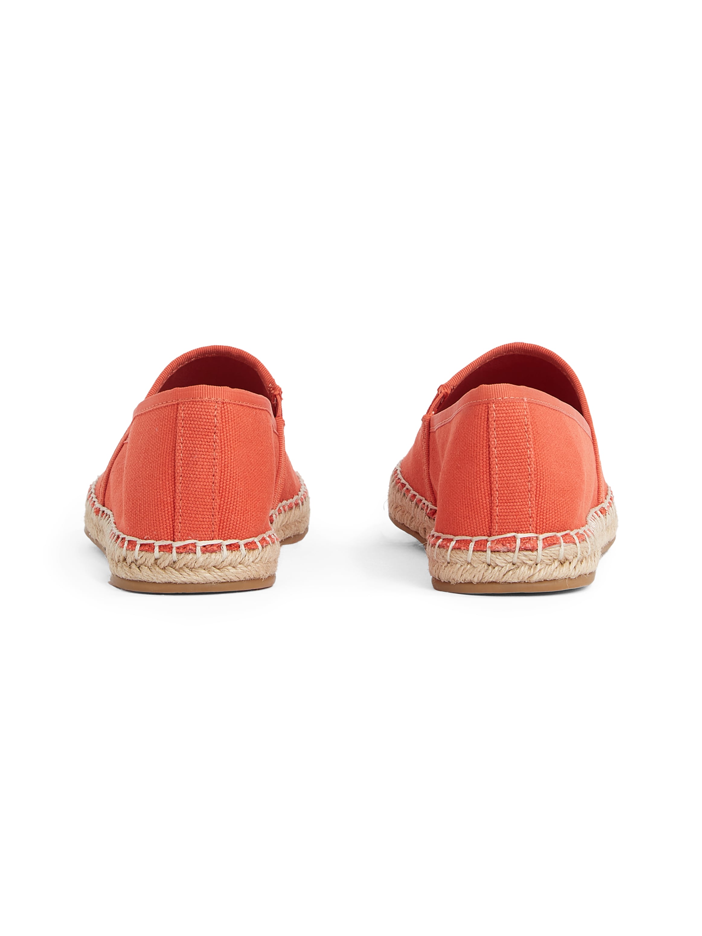 Tommy Hilfiger Espadrille »FLAG CANVAS ESPADRILLE«, Slipper, Flats, Bequemschuh mit Bastbezug und Ziernähten