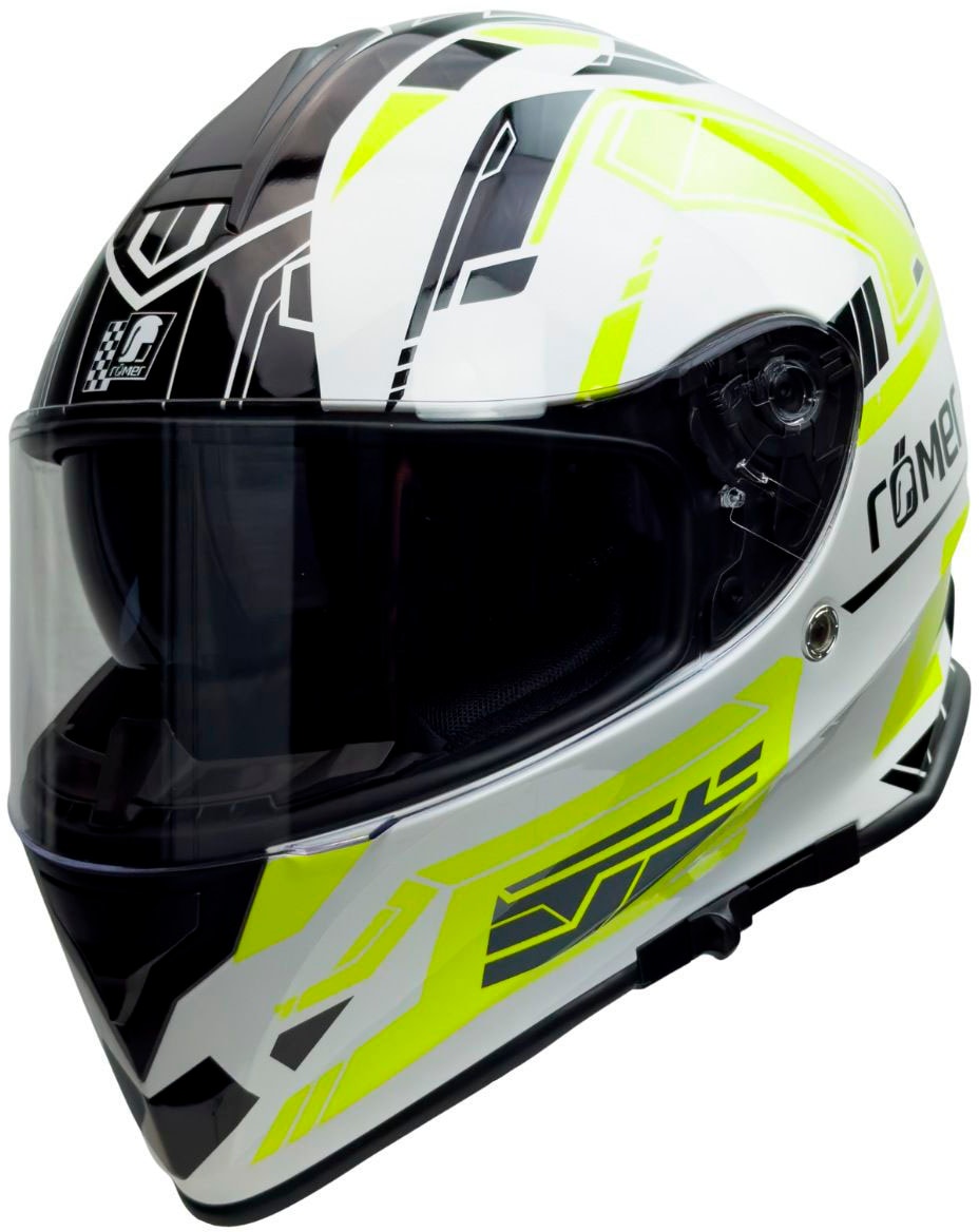 Römer Helme Motorradhelm »Fürth« in schwarz-weiß, Größe XS Kopfumfang: 53 cm - 54 cm