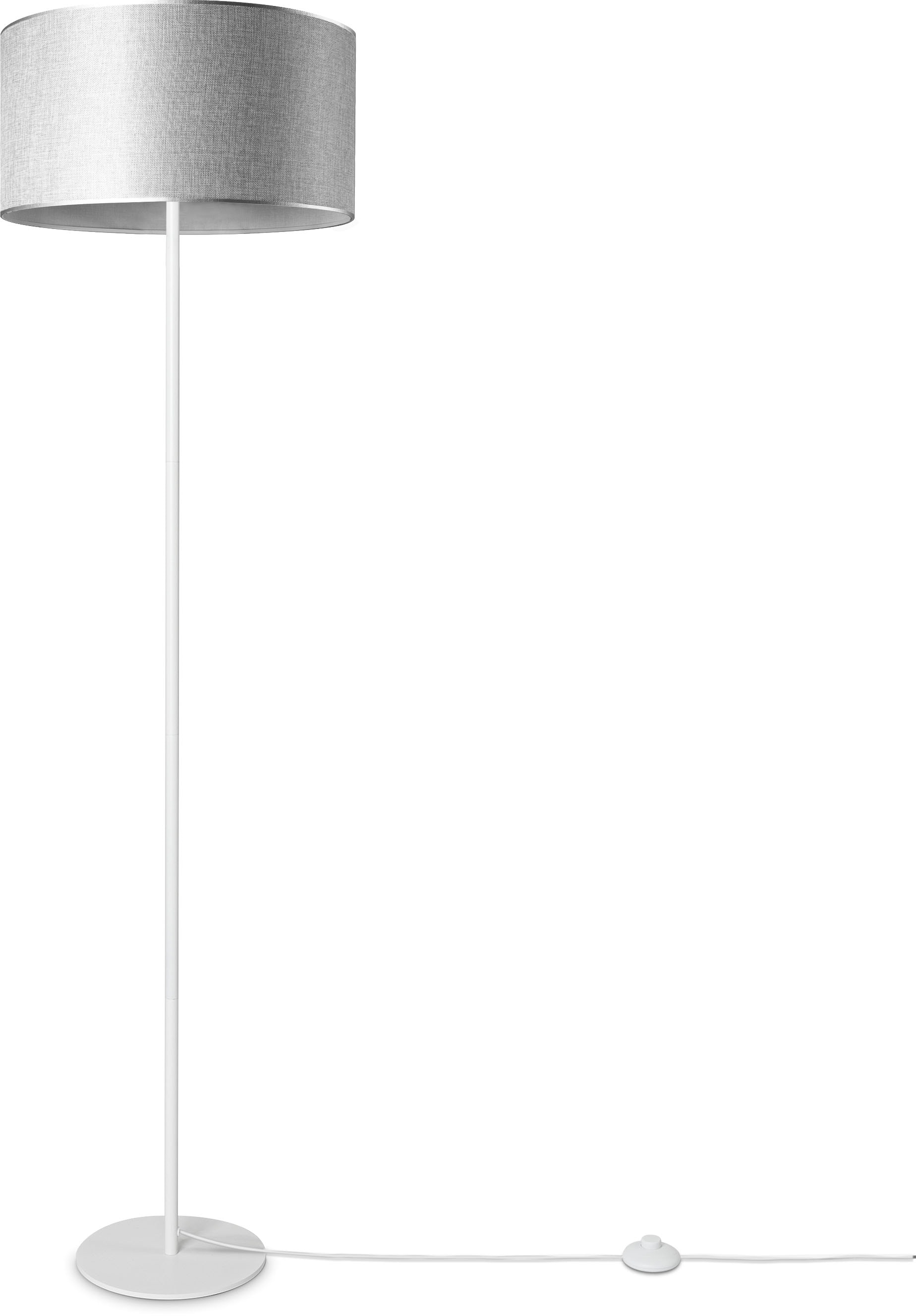 Paco Home Skandi Büro online Wohnzimmer UNI »LUCA kaufen Lampenschirm Leselampe Stehlampe OTTO CANVAS COLOR«, Stoff E27 bei Stehlampe