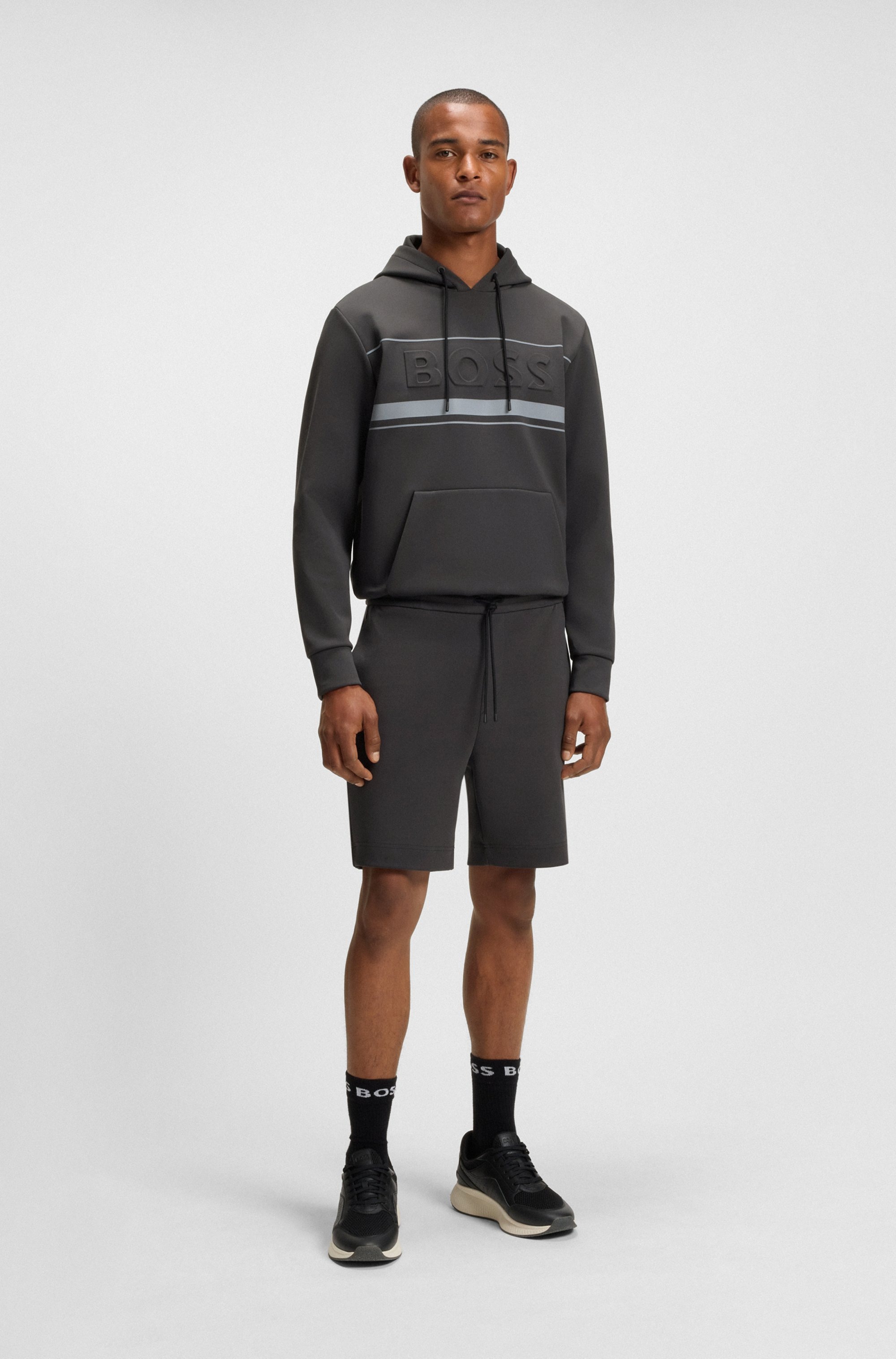 BOSS GREEN Sweatshorts »Shorts Zone«, mit Streifendetails