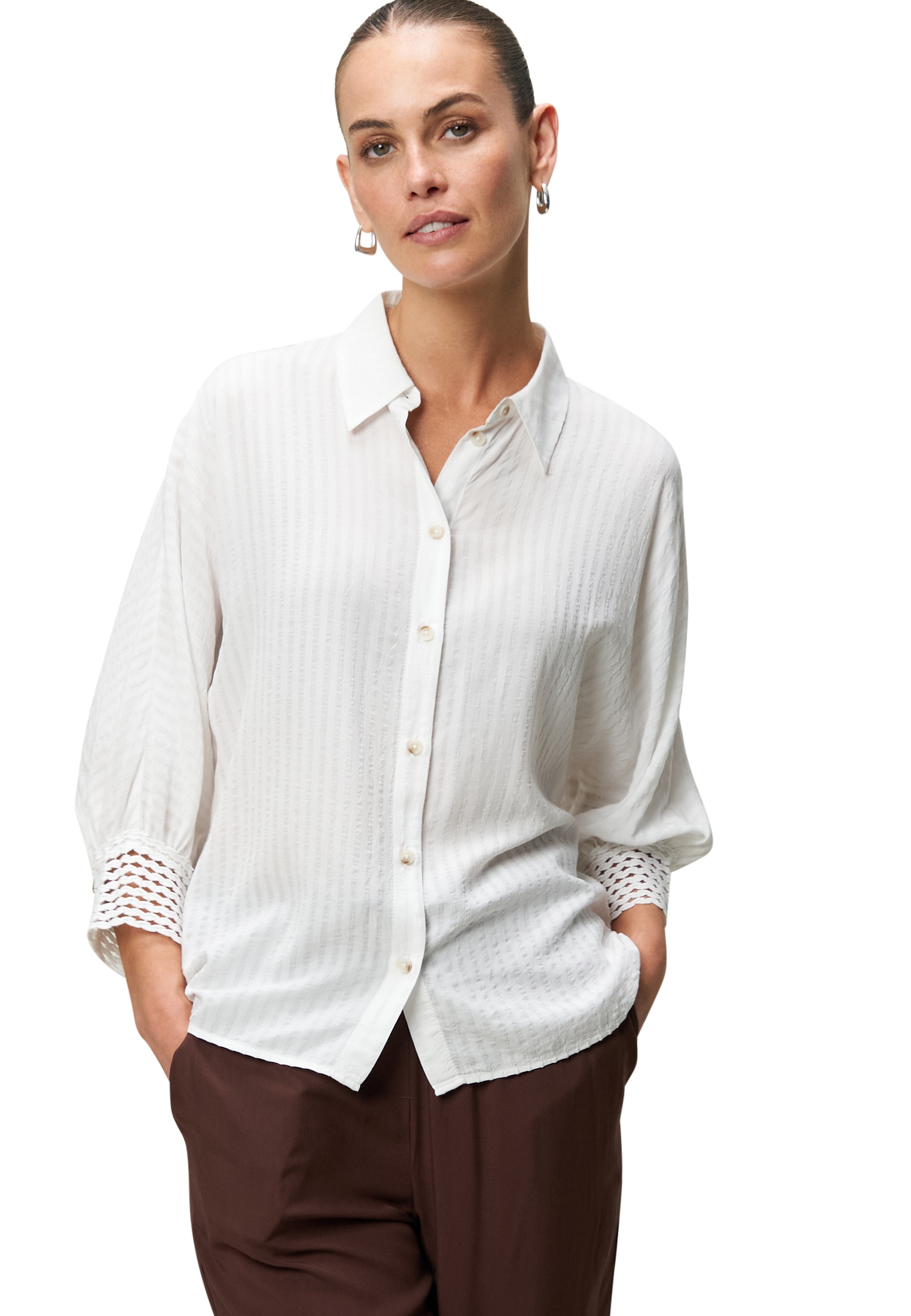 Zero Klassische Bluse »Bluse mit Fledermausärmeln«