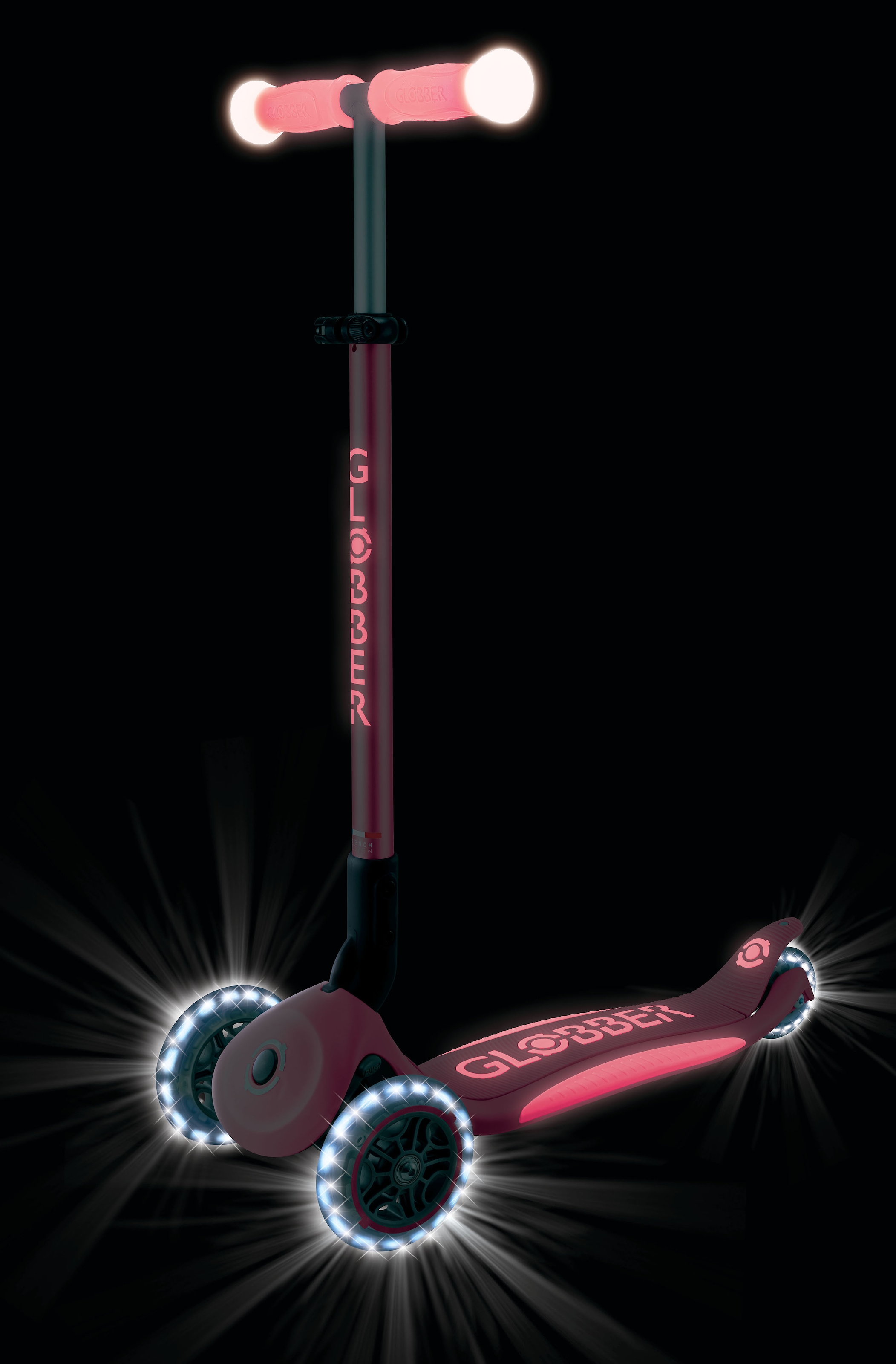 Globber Tretroller »ELITE GLOW LIGHTS, mit Leuchtrollen und Glow-Effekt«