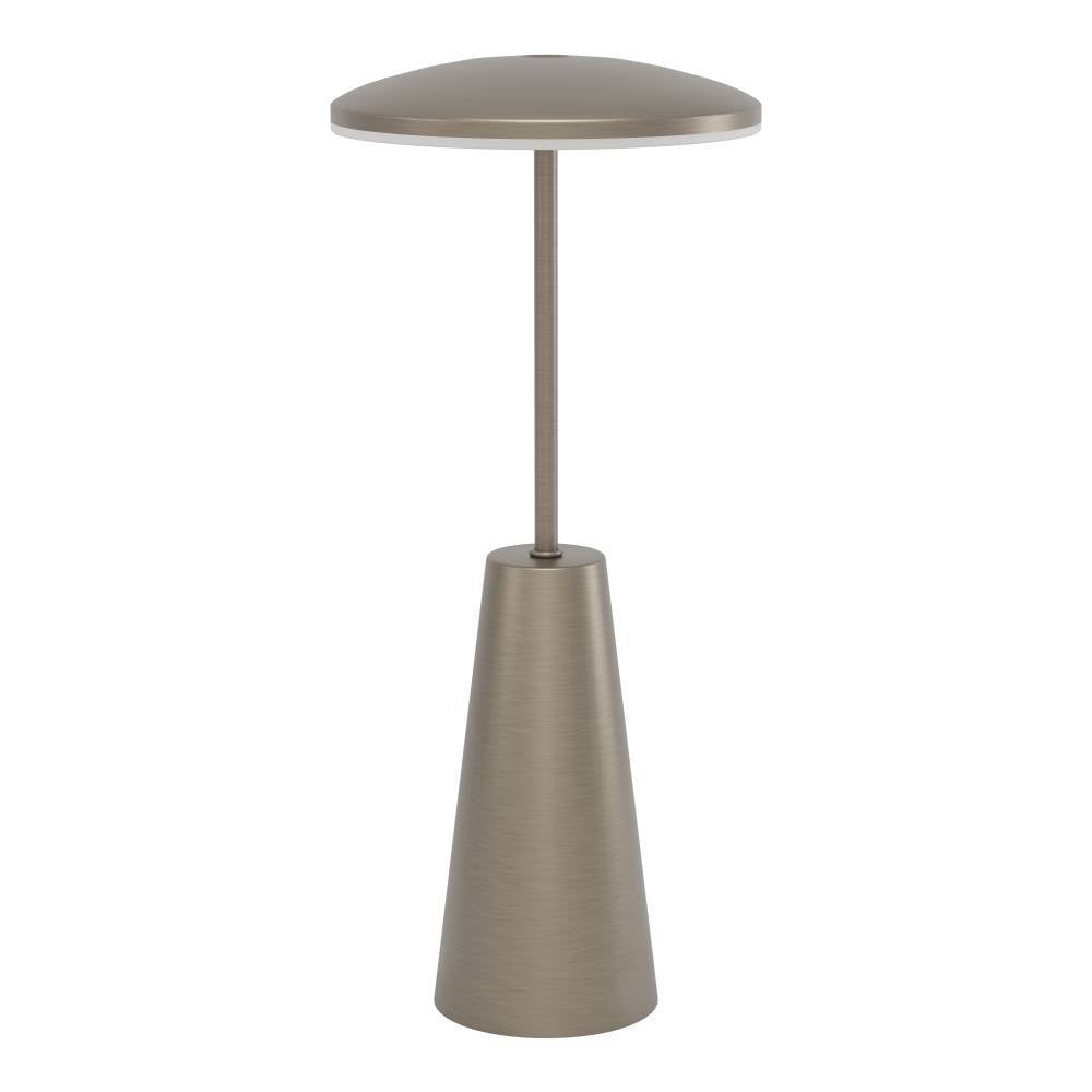 EGLO Tischleuchte »PICCOLA«, 1 flammig, Leuchtmittel LED-Modul | LED fest integriert, dimmbare Nachttischlampe, Metall in Bronze, Lampe für Balkon, IP54