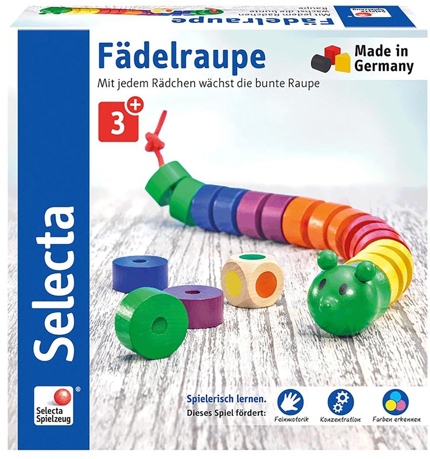 Selecta Spiel »Fädelraupe«, aus Holz, Made in Germany