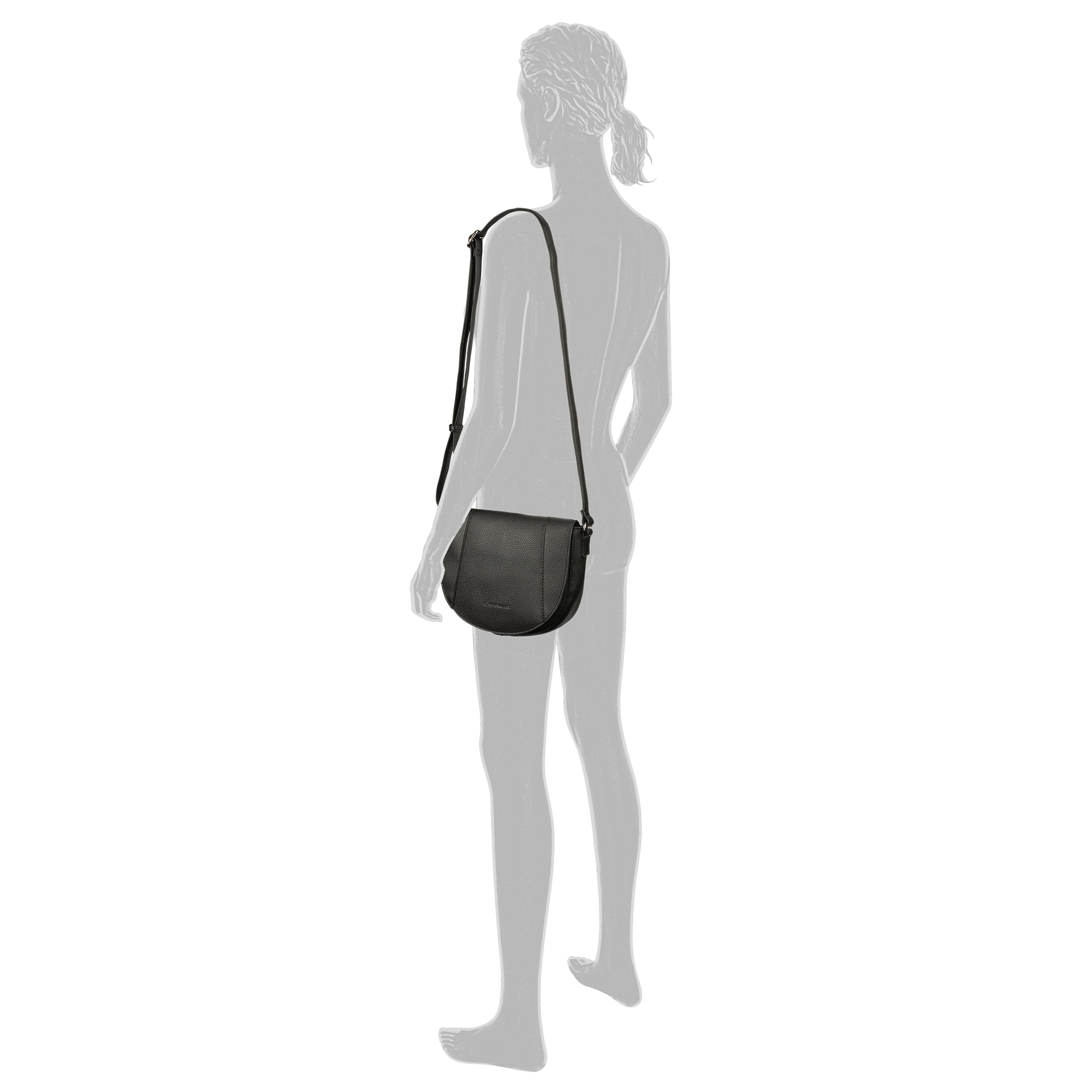 TOM TAILOR Satteltasche »Dahlia« weiches Lederimitat in moderem Look mit Kontrastkanten und feinem Logo