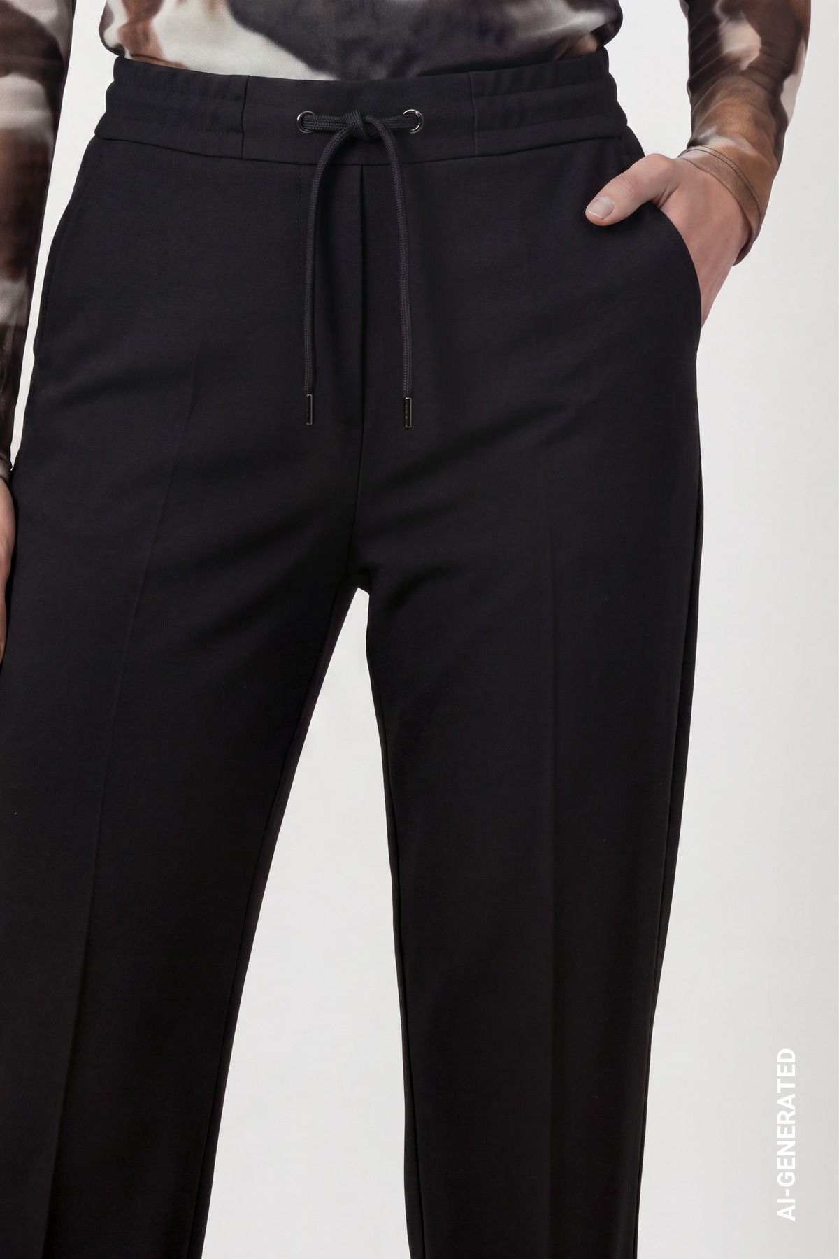 Monari Sweathose  Regular fit mit Bügelfalten