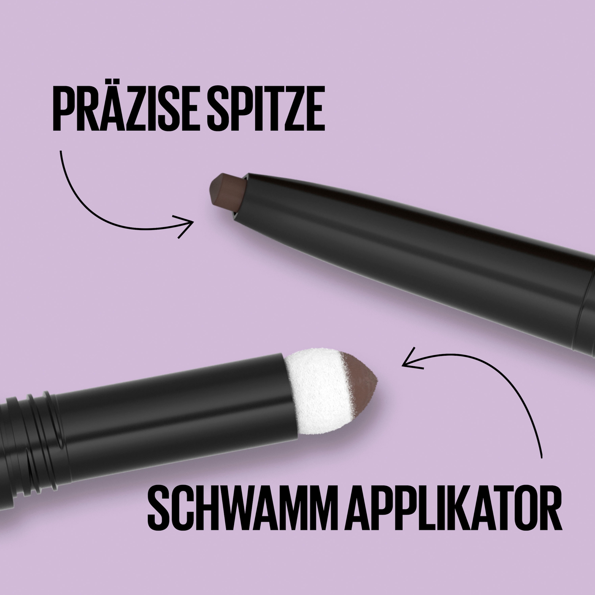 MAYBELLINE NEW YORK Augenbrauen-Stift »EXPRESS BROW SATIN DUO« mit Duo-Applikator