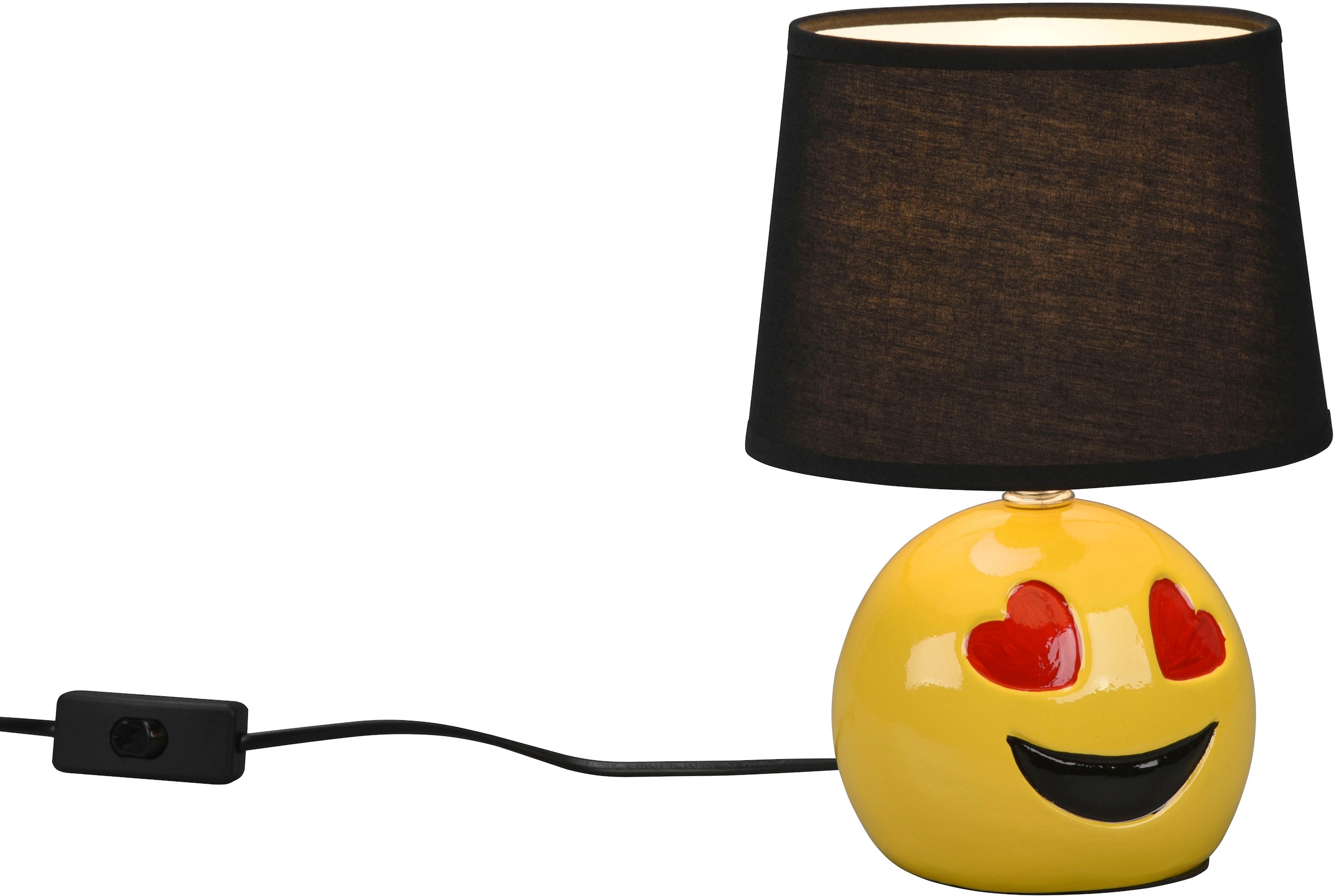 Schreibtischlampe »Lovely«, 1 flammig-flammig, Deko Tischlampe Smiley-Look,...