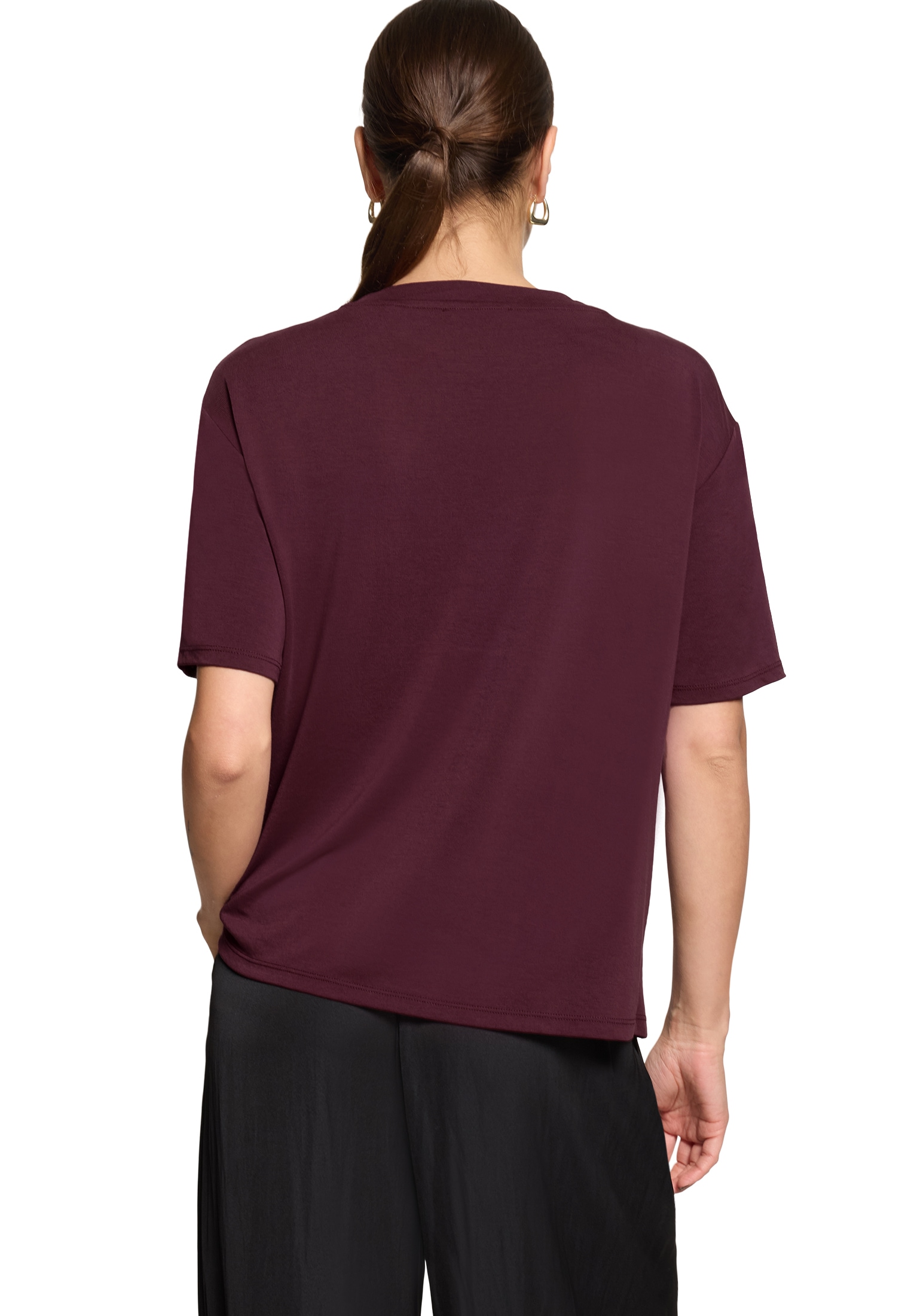 Zero Kurzarmshirt »Halbarm-Shirt mit Schnalle«