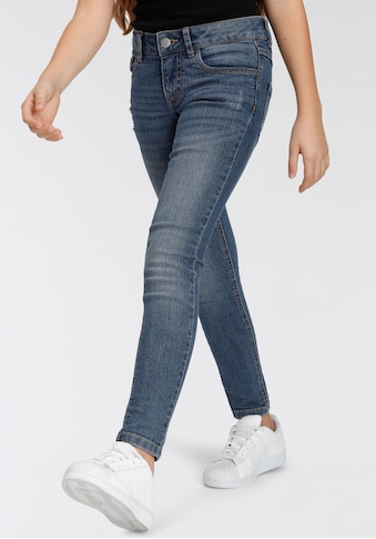 Stretch-Jeans, mit dezenten Abriebeffekten in Super Skinny