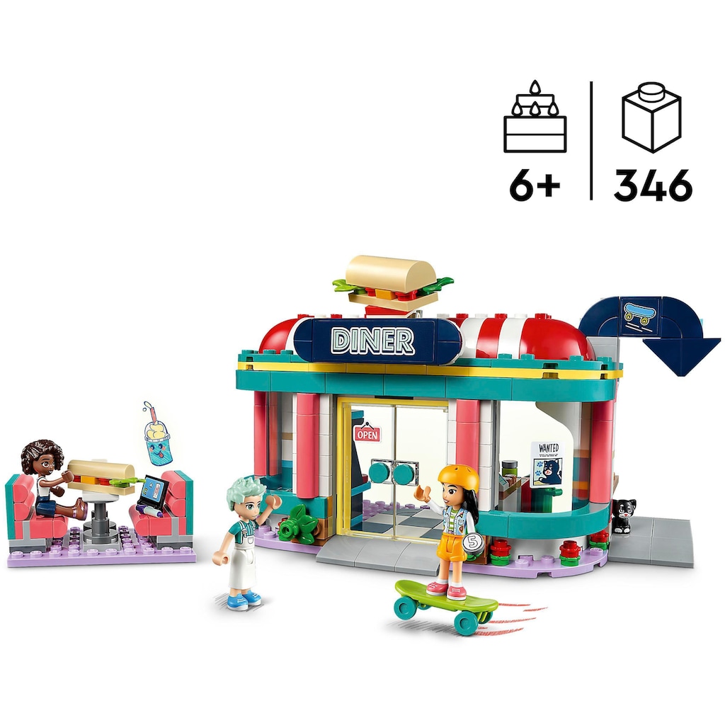 LEGO® Konstruktionsspielsteine »Restaurant (41728), LEGO® Friends«, (346 St.)