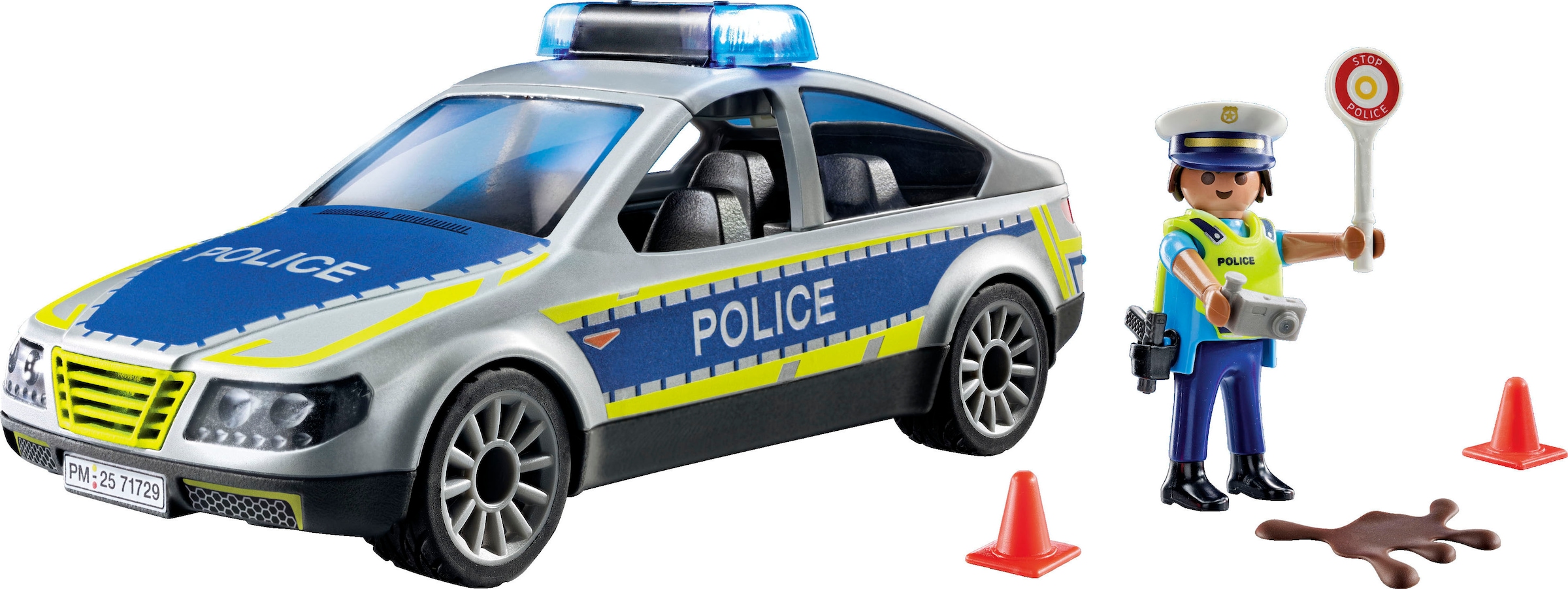 Playmobil® Konstruktions-Spielset »Polizei Streifenwagen (71729), Playmobil Action Heroes«, (24 St.)