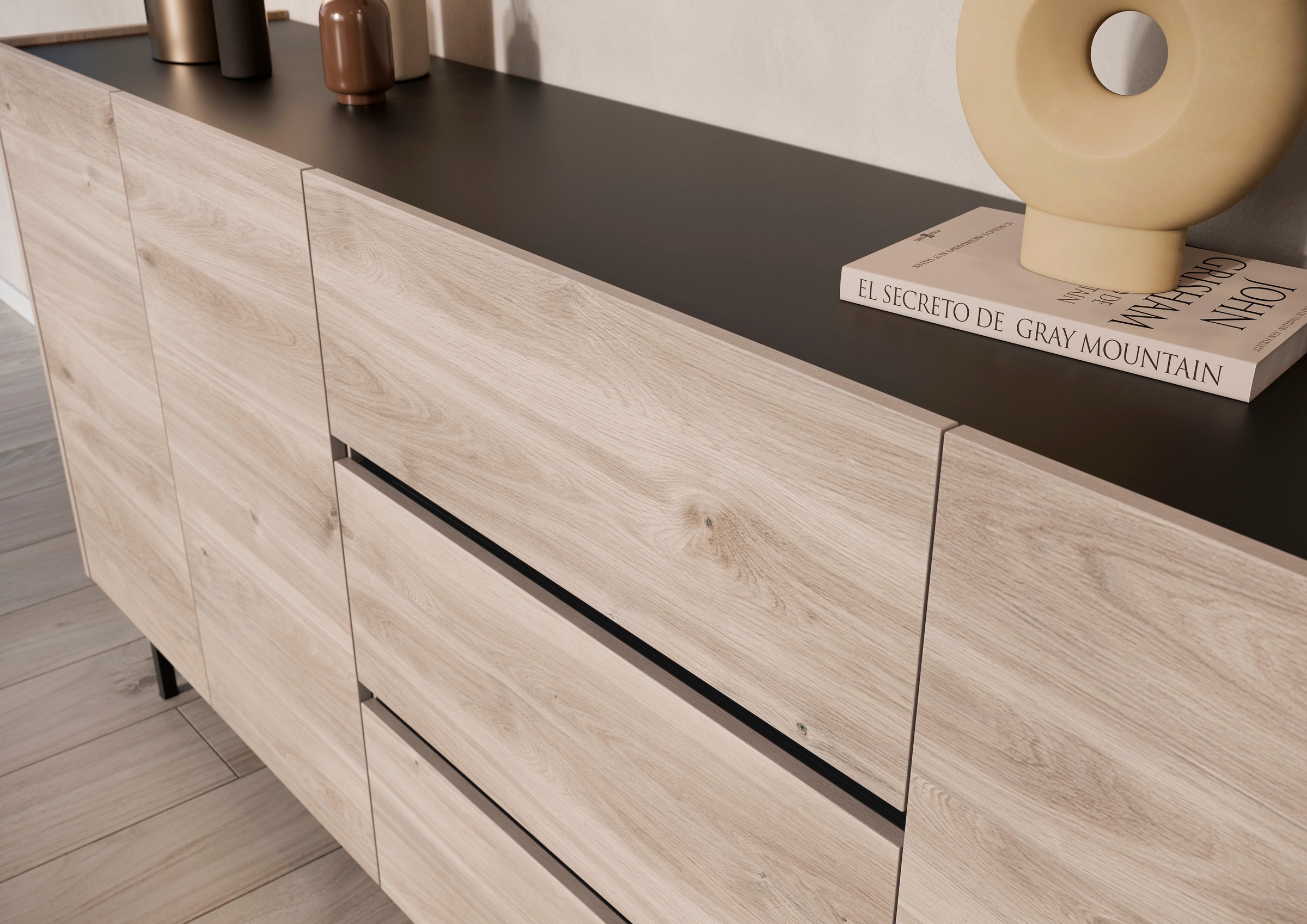 GERMANIA Sideboard »Cantoria«, Soft close-Funktion bei Türen und Schubladen, griffloses Design